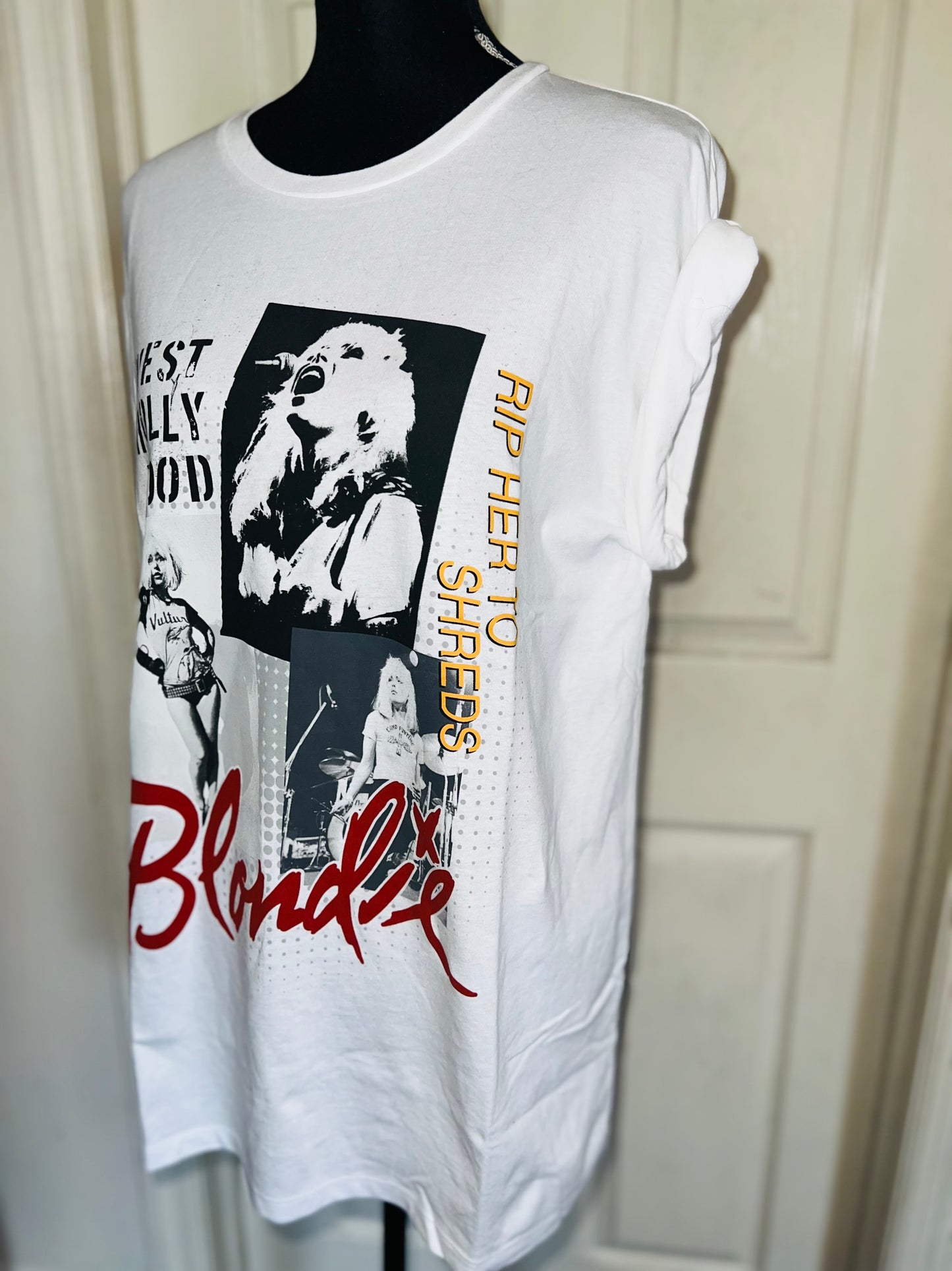 Blondie Oversized Distressed Tee