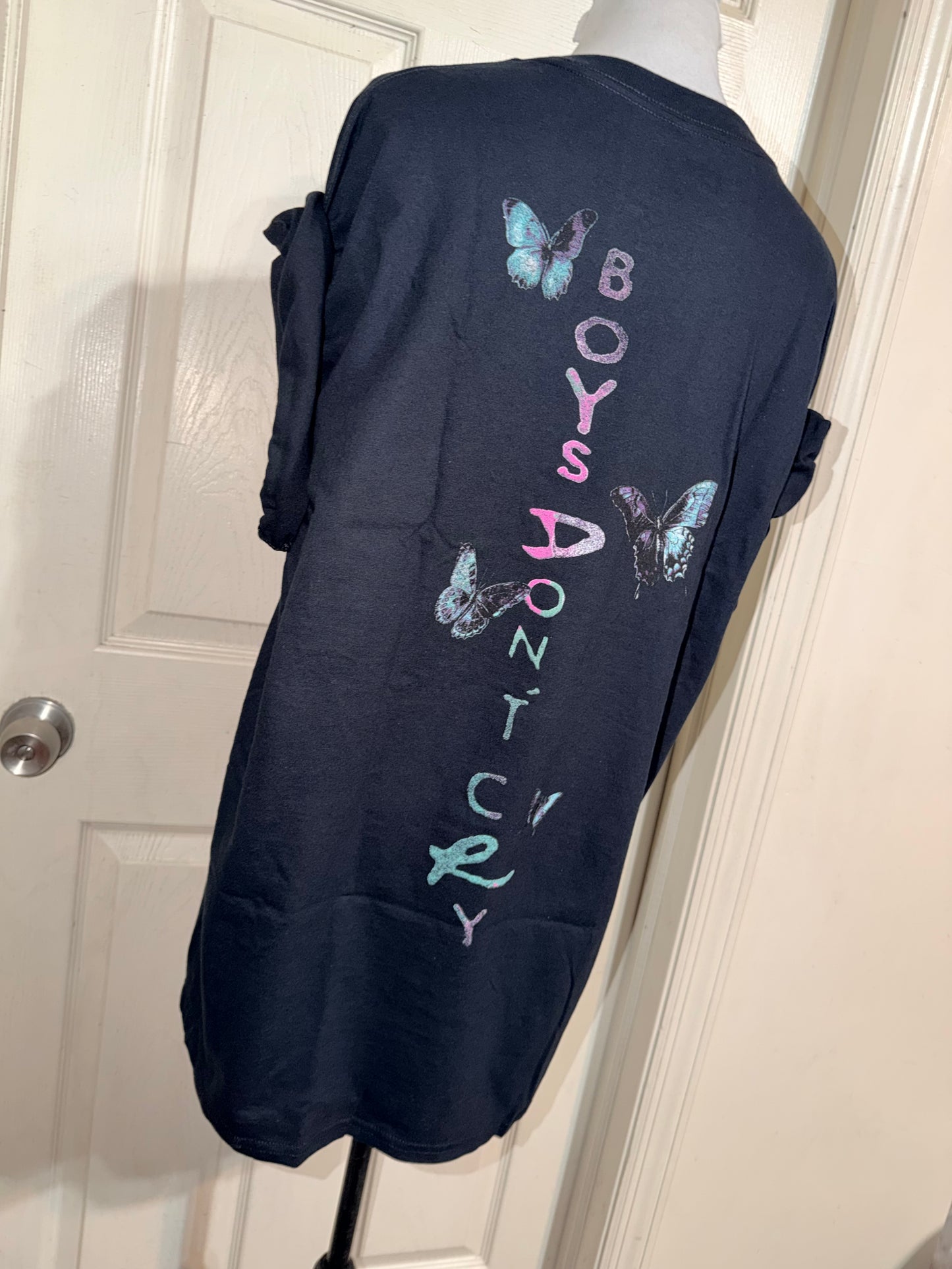 The Cure Double Sided Oversized Distressed Tee