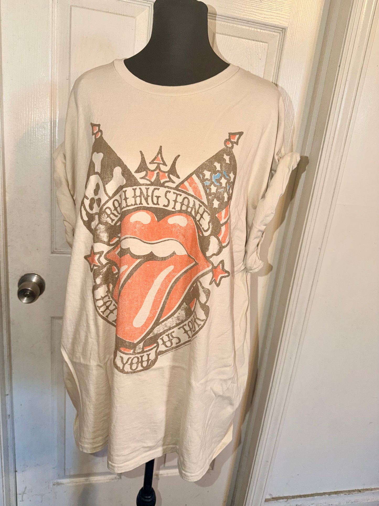 The Rolling Stones Oversized Distressed Tee