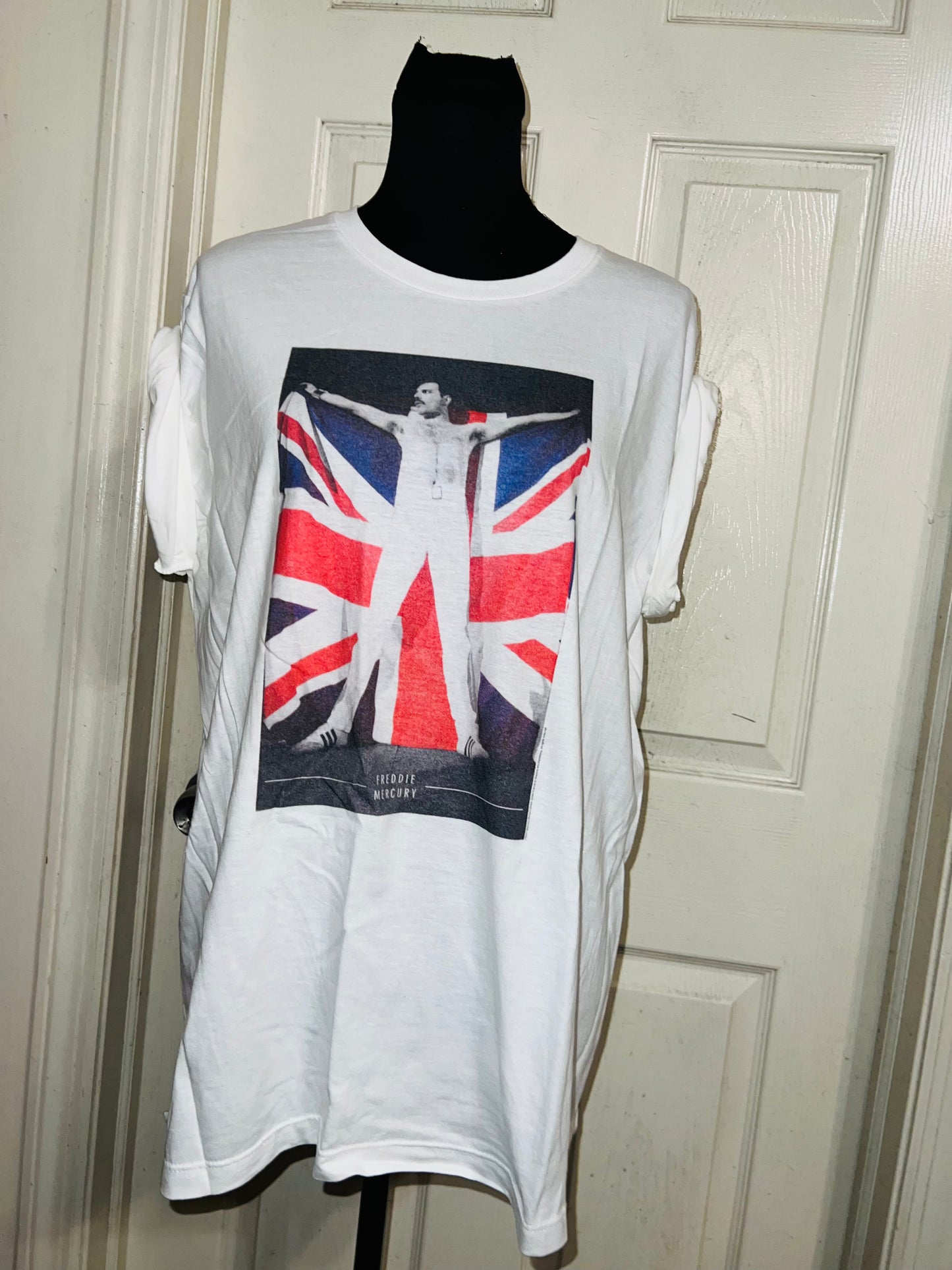 Freddie Mercury Oversized Distressed Vintage Tee