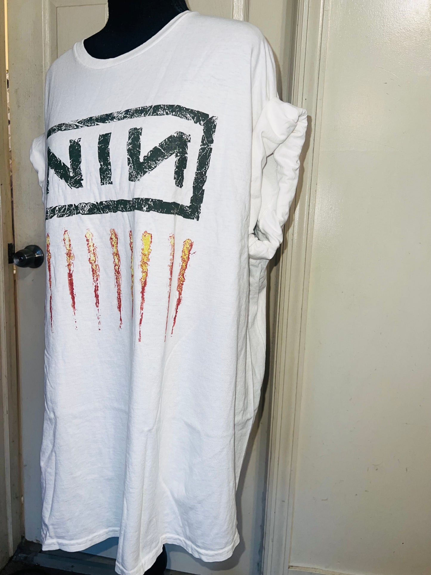 Nine Inch Nails Oversized Distressed Tee