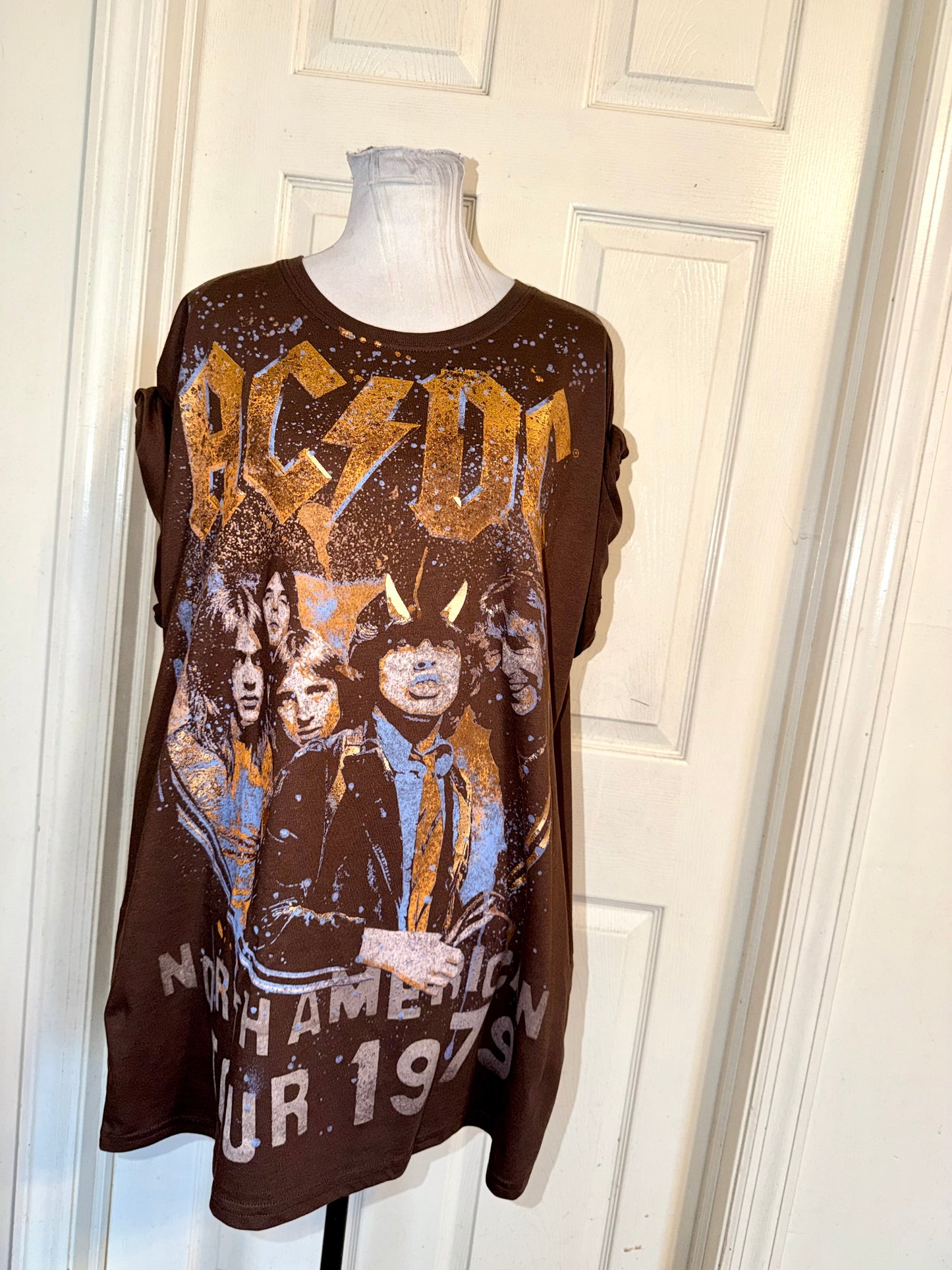 AC/DC Double Sides Oversized Tee