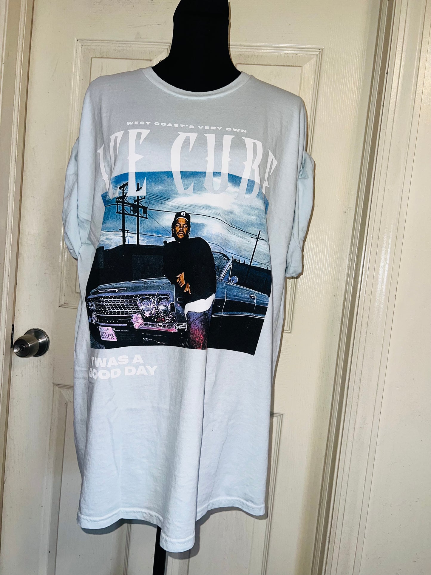Ice Cube Double Sided Oversized Distressed Tee