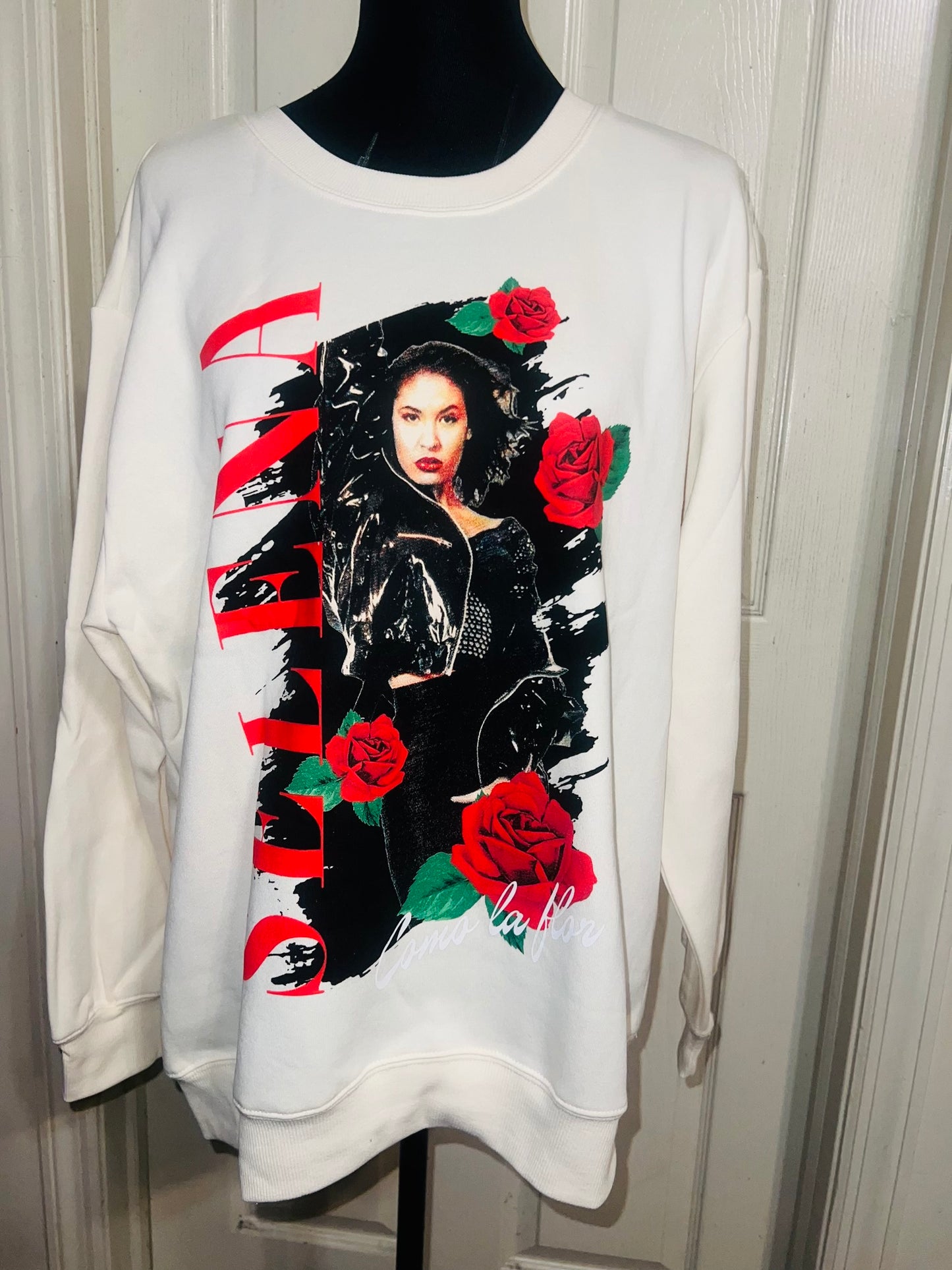 Selena Oversized Distressed Sweatshirt