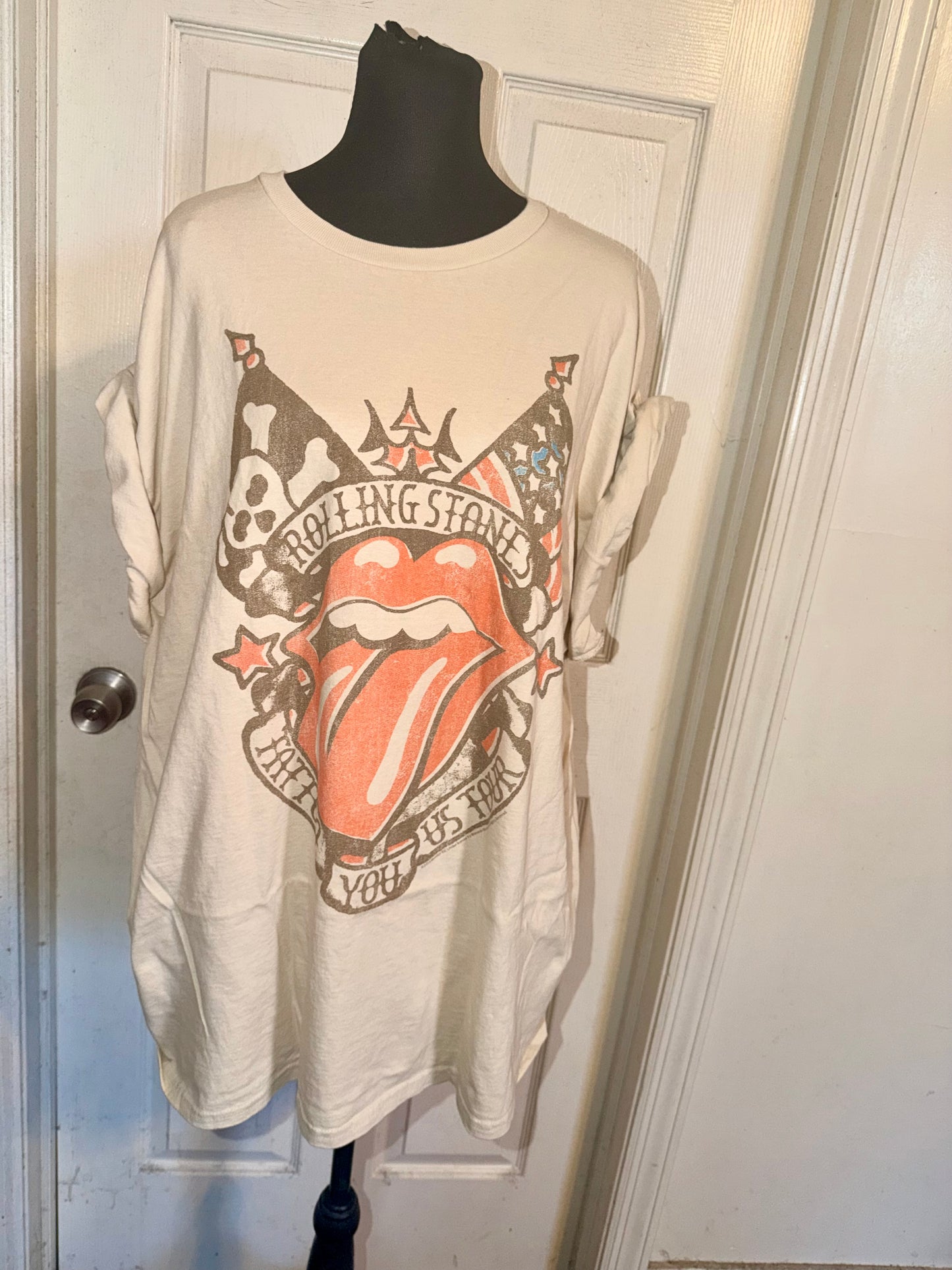 The Rolling Stones Oversized Distressed Tee