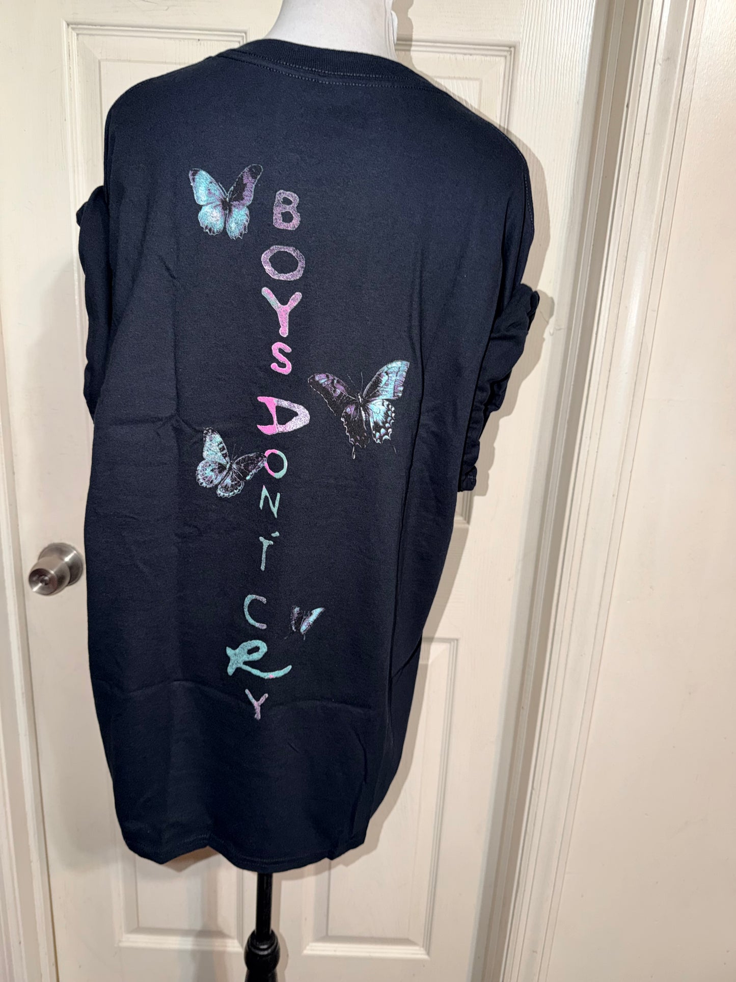 The Cure Double Sided Oversized Distressed Tee