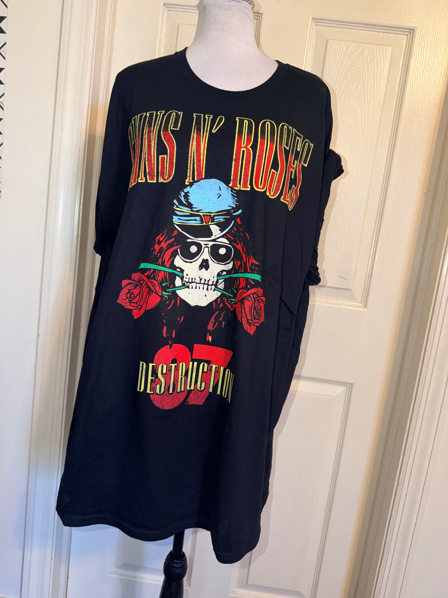 Guns N’ Roses Double Sided Oversized Distressed Tee