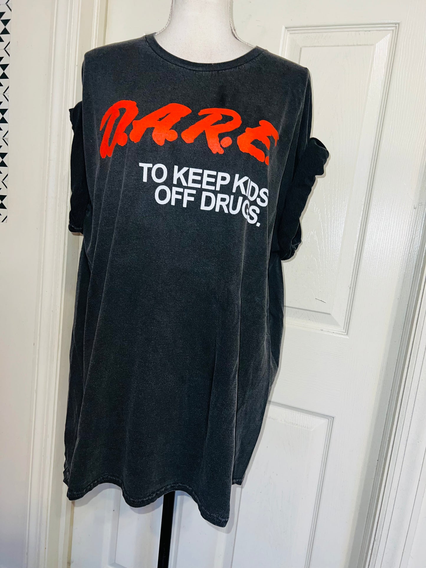 D.A.R.E. Oversized Distressed Tee