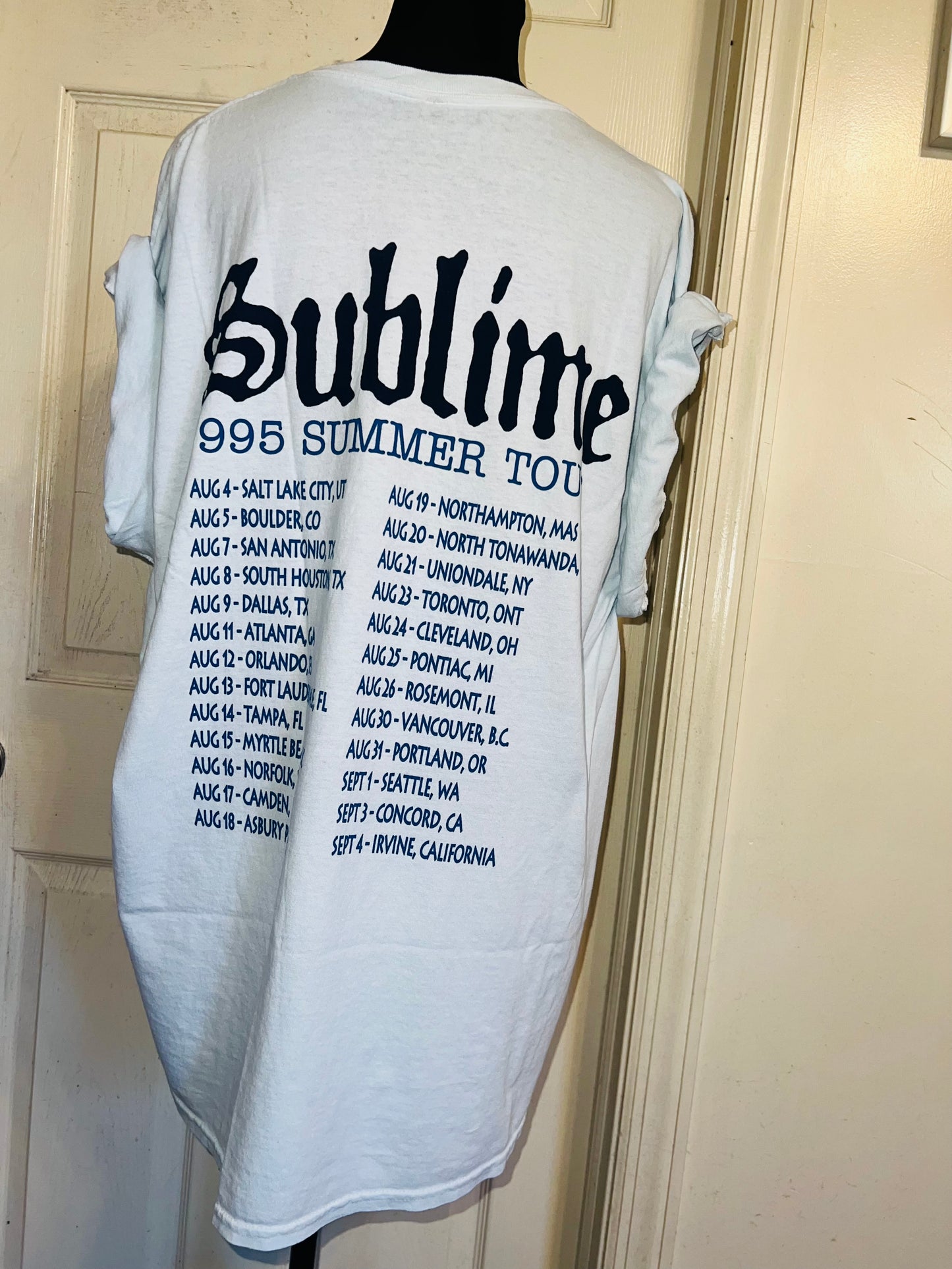 Sublime Double Sided Oversized Distressed Tee