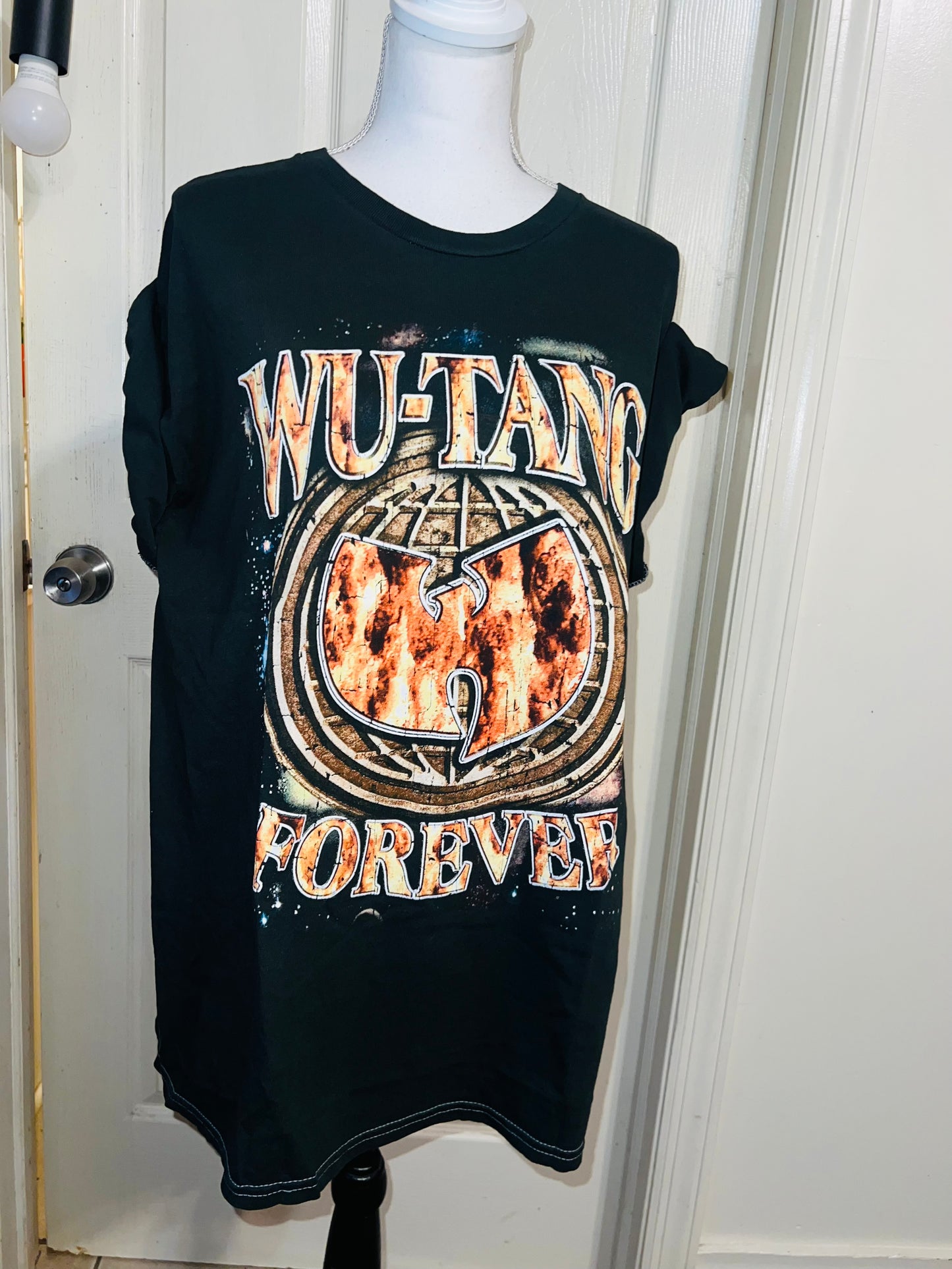 Wu-Tang Clan Double Sided Oversized Distressed Tee