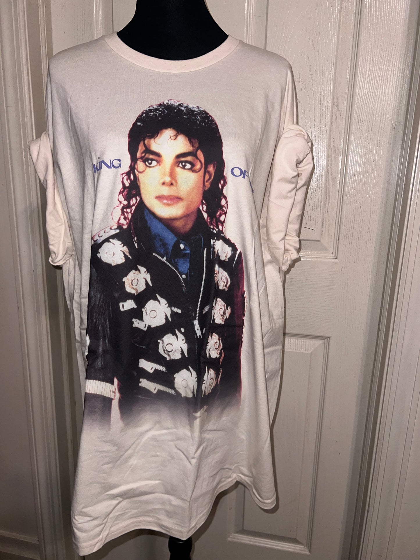 Michael Jackson Oversized Distressed Tee