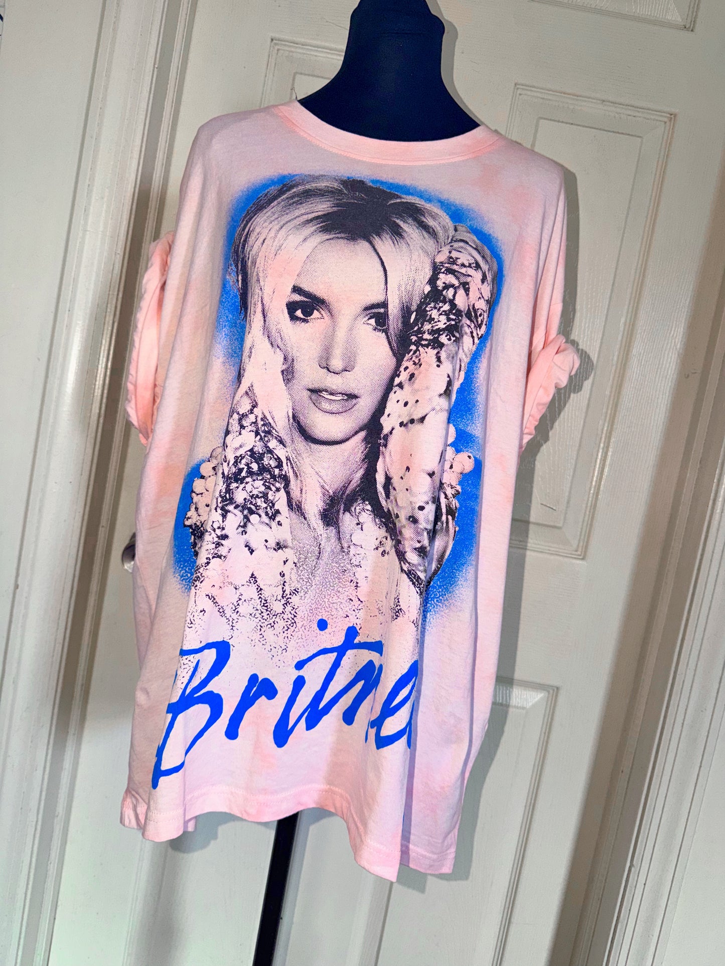 Britney Spears Oversized Distressed Tee