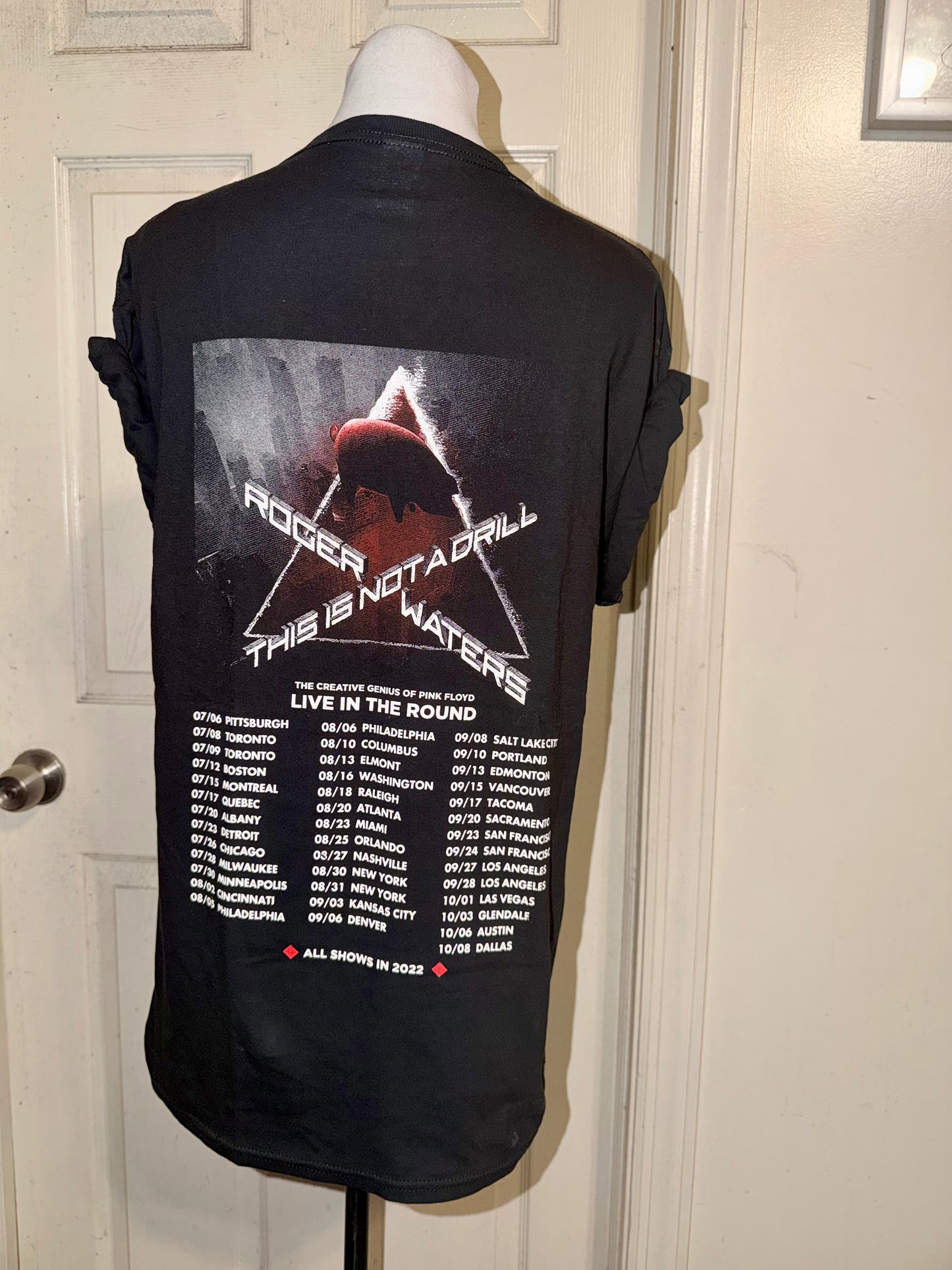 Pink Floyd Roger Waters Oversized Double Sided Distressed Tee