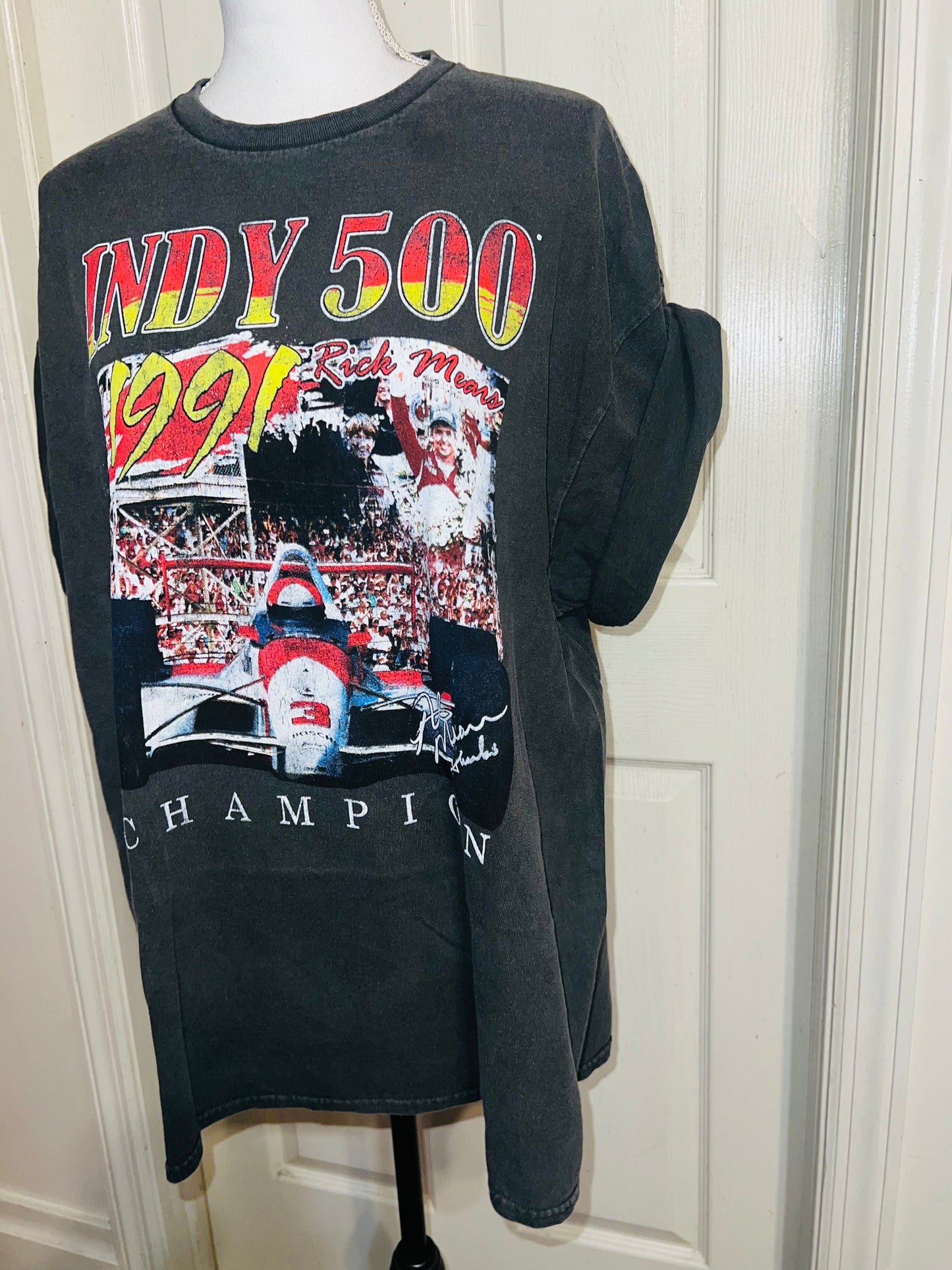 Indy 500 Oversized Distressed Tee