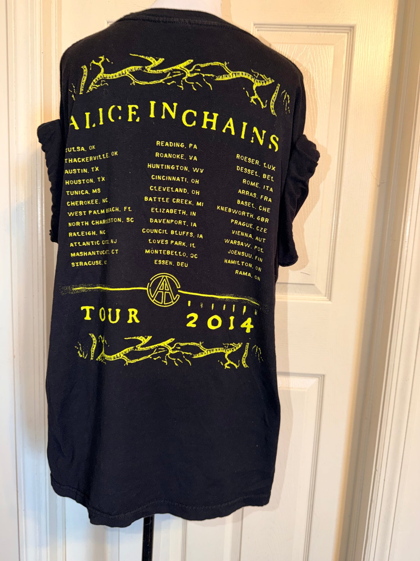 Alice In Chains Double Sided Oversized Distressed Tee