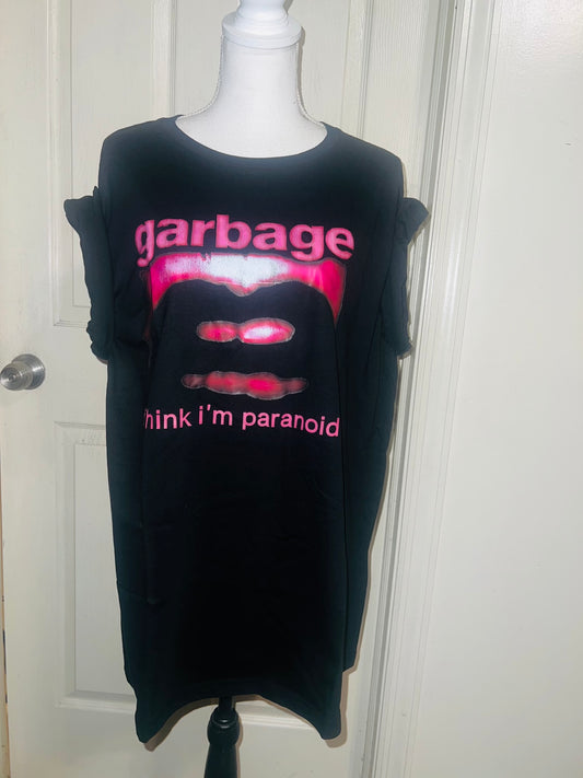 Garbage Oversized Distressed Tee