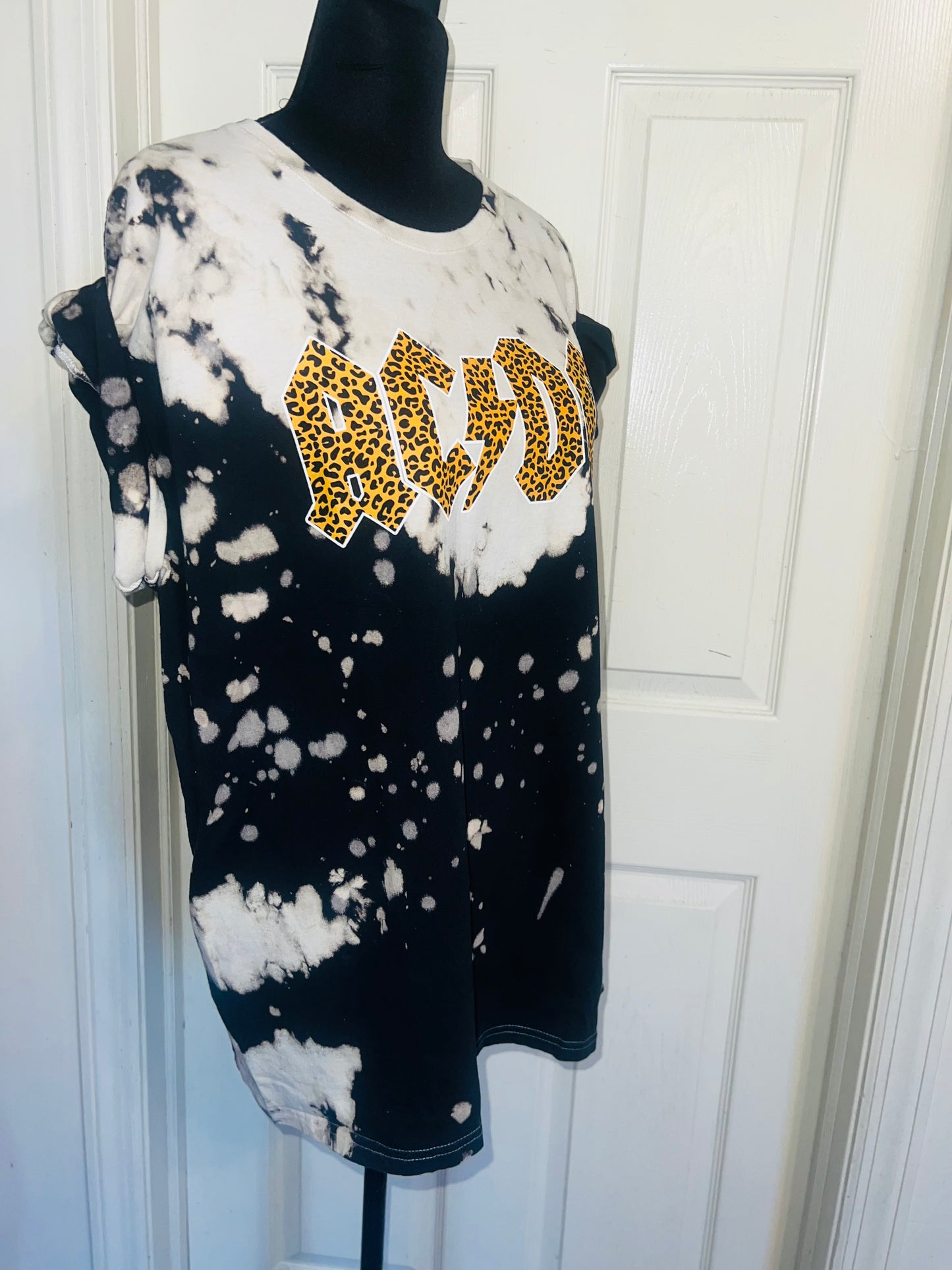 AC/DC Oversized Distressed Tee