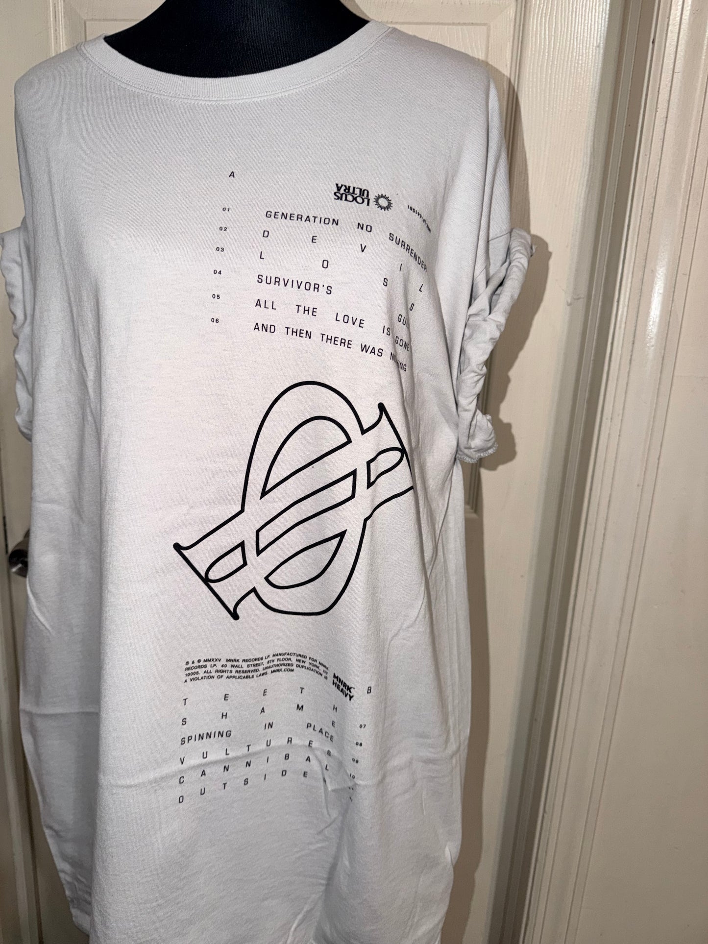 Underoath Double Sided Oversized Distressed Tee