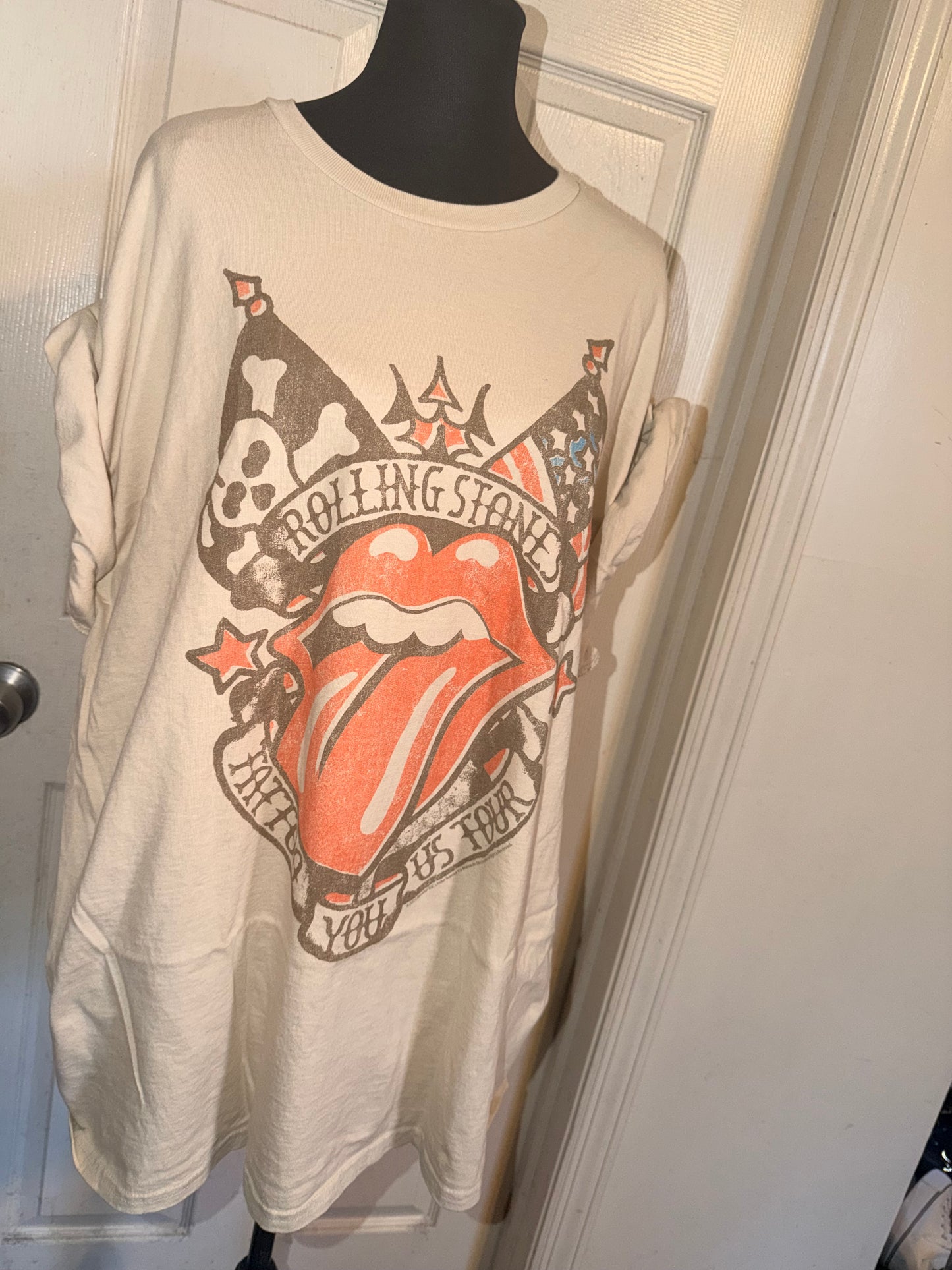 The Rolling Stones Oversized Distressed Tee