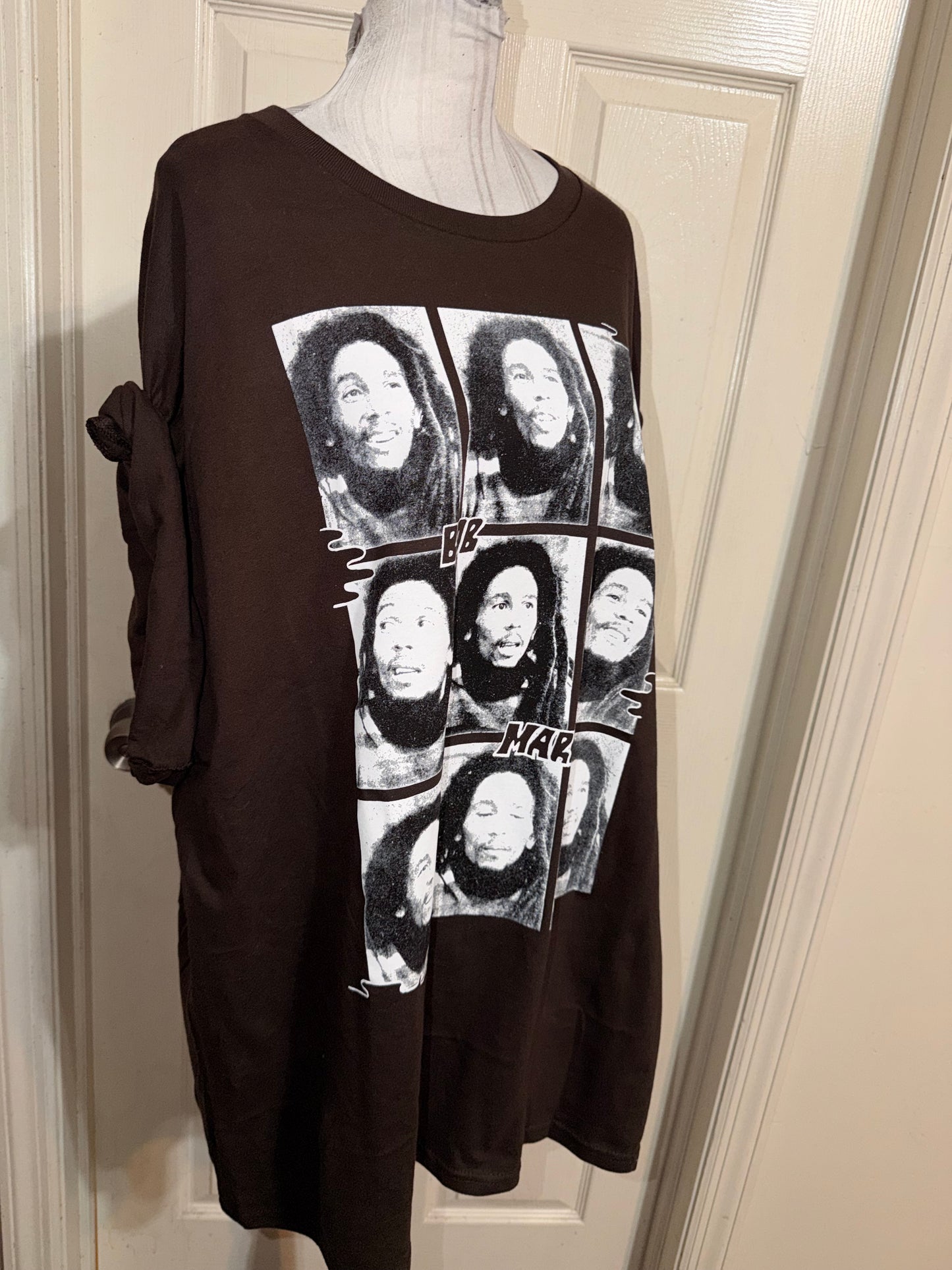 Bob Marley Oversized Distressed Tee