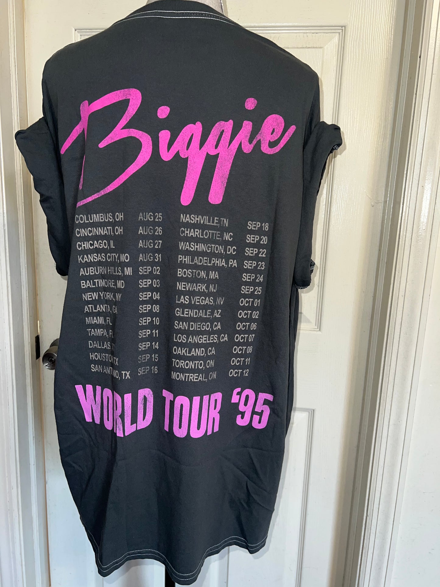 Biggie Smalls Double Sided Oversized Distressed Tee