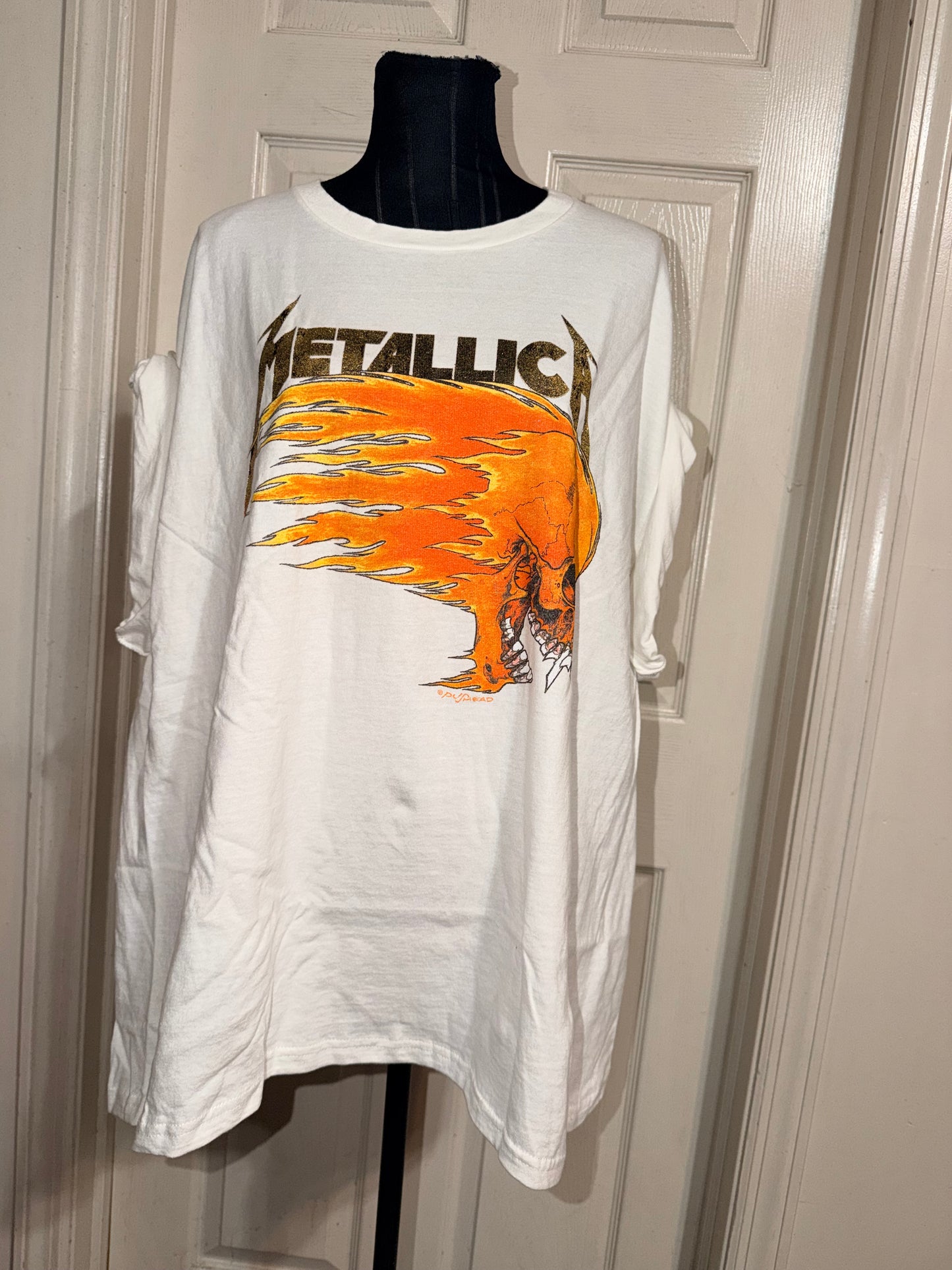 Metallica Double Sided Oversized Distressed Tee
