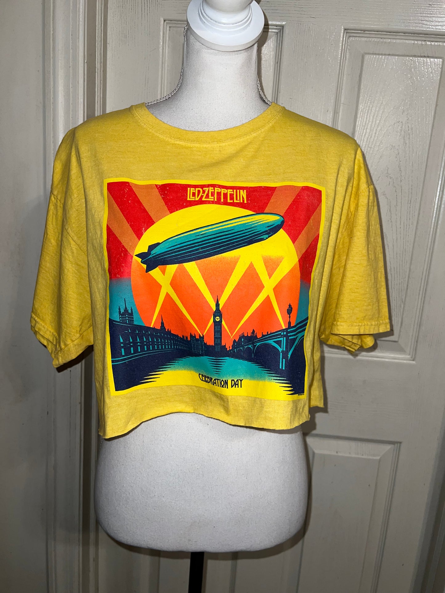 Led Zeppelin Blimp Oversized Distressed Tee