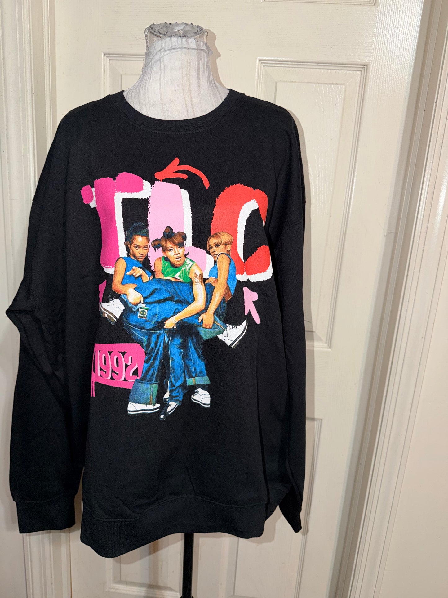 TLC Oversized Distressed Sweatshirt