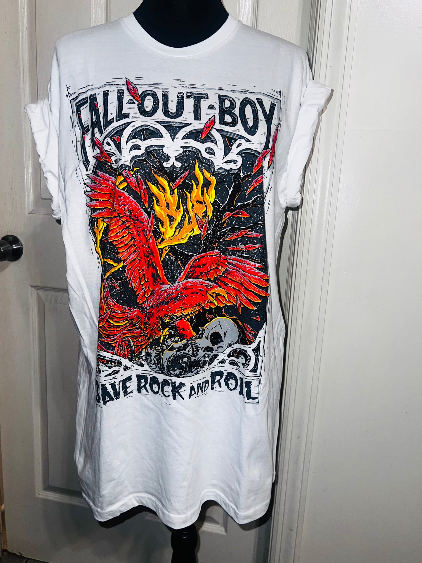 Fall Out Boy Oversized Distressed Tee