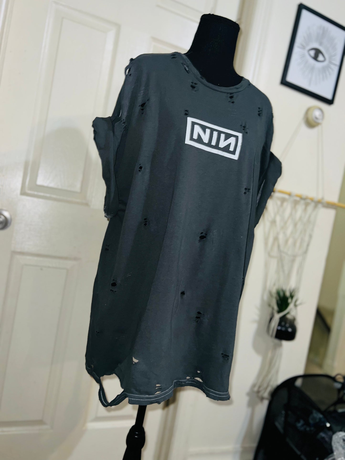 Nine Inch Nails Oversized Distressed Tee