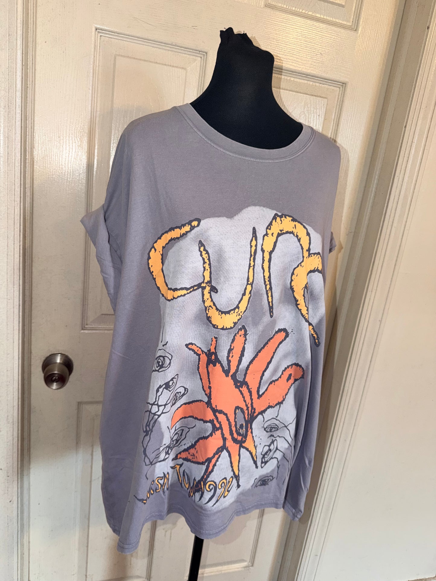 The Cure Oversized Distressed Tee