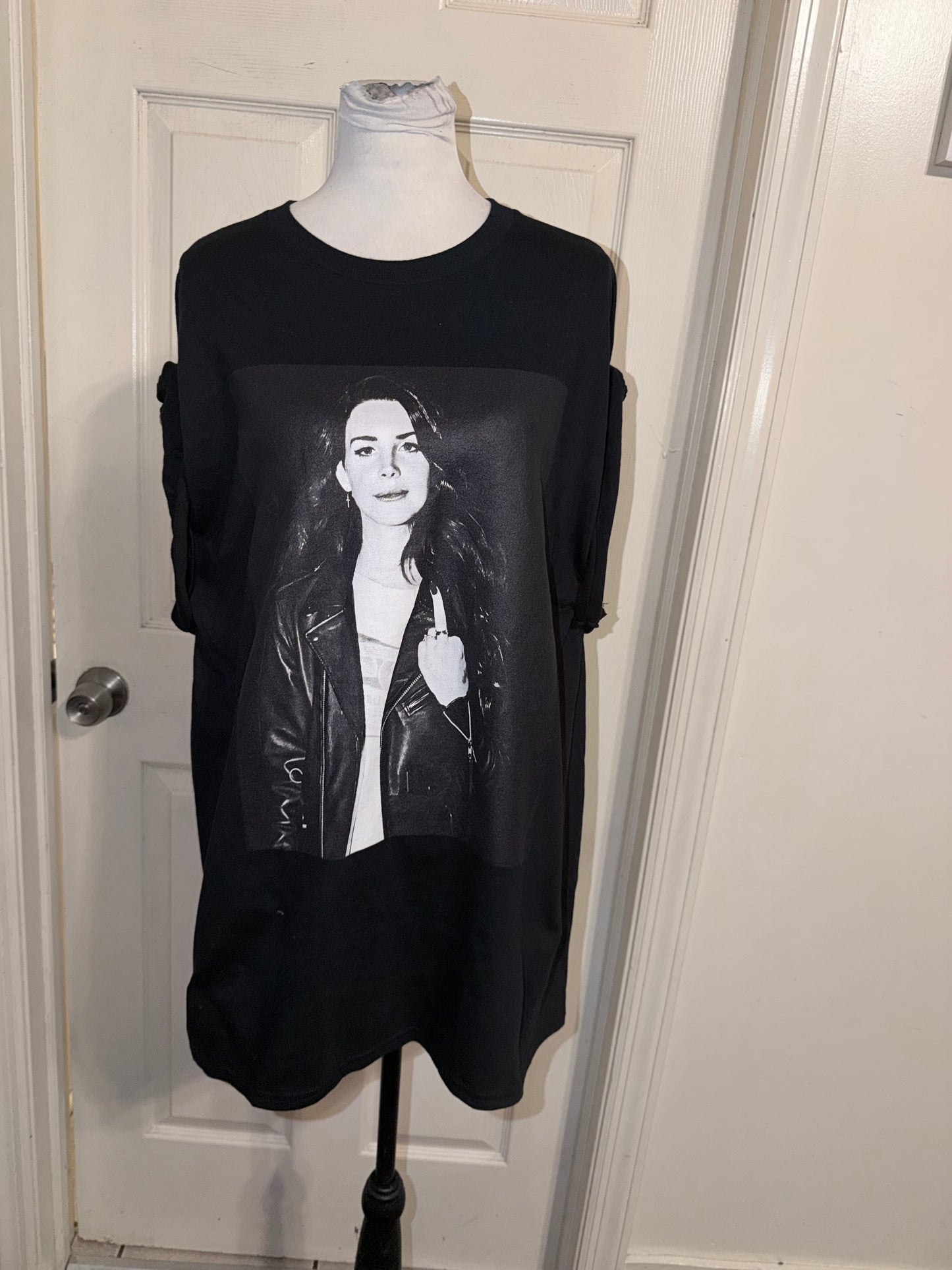 Lana Del Rey Oversized Distressed Tee