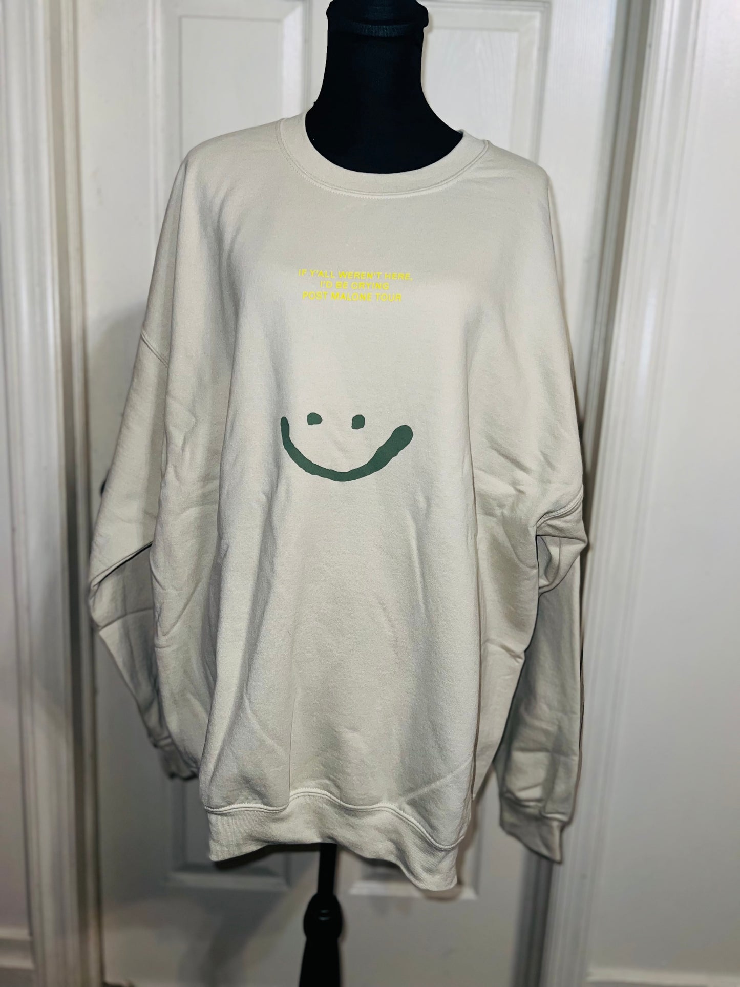 Post Malone Oversized Distressed Sweatshirt