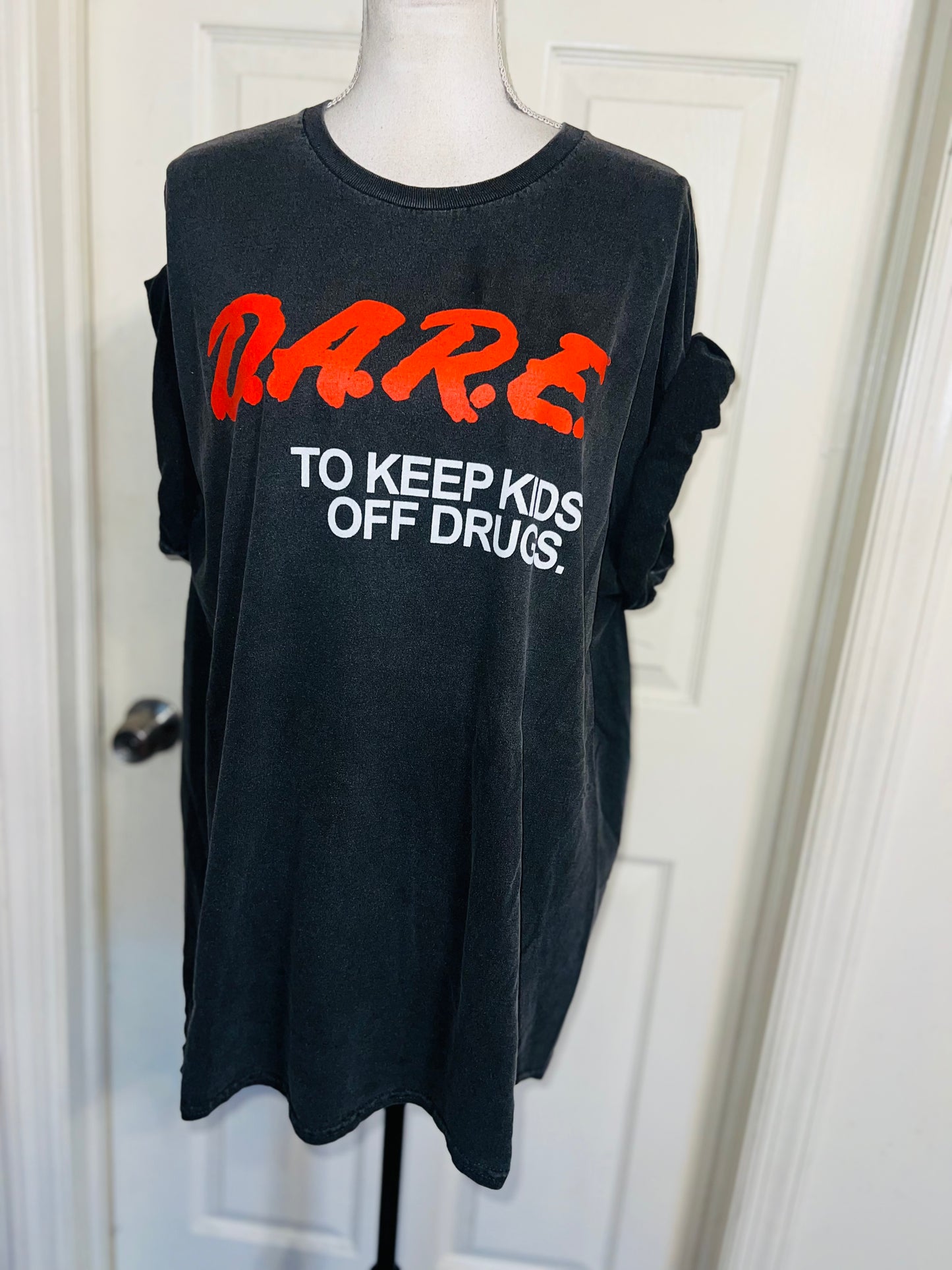 D.A.R.E. Oversized Distressed Tee