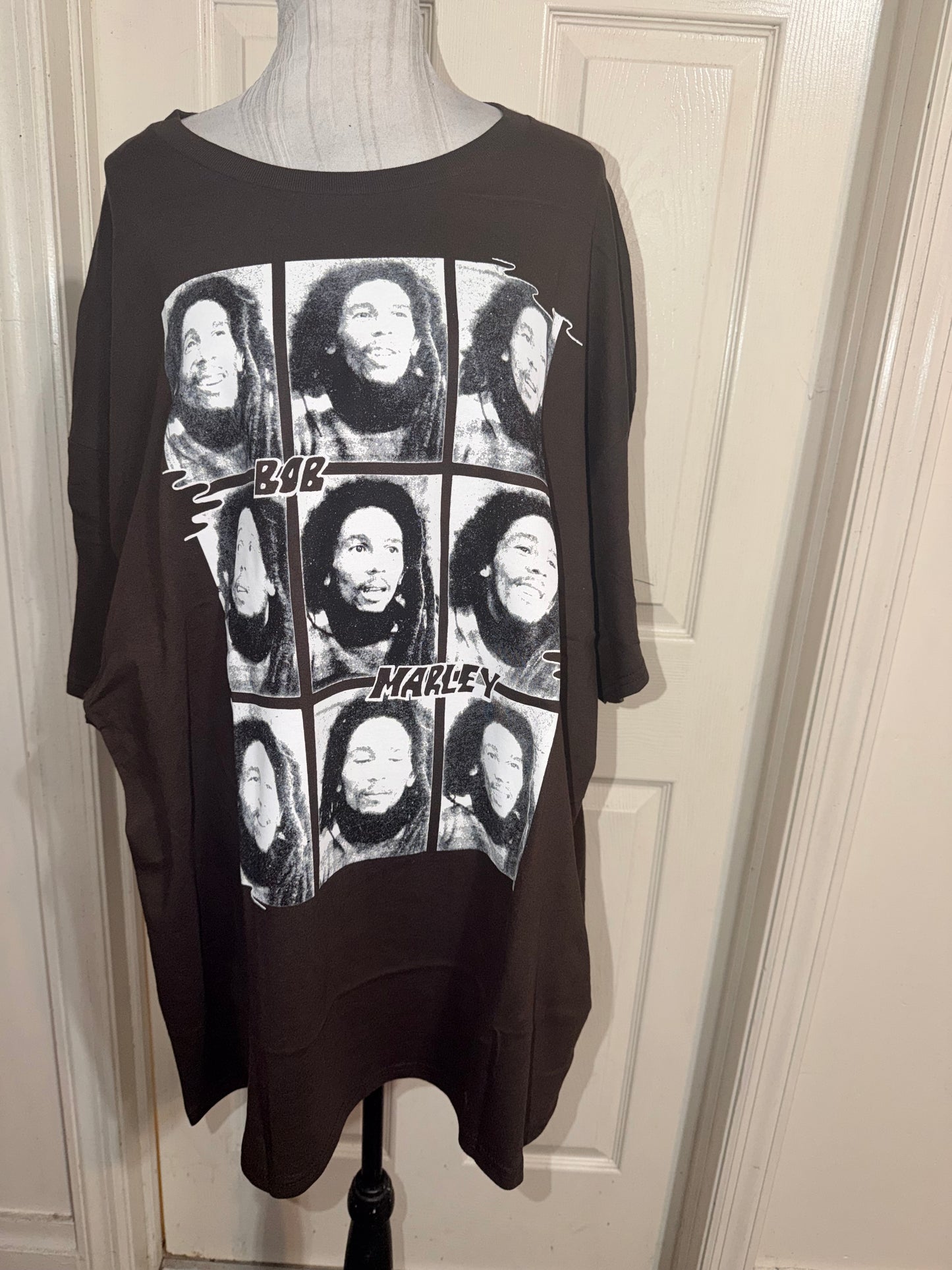 Bob Marley Oversized Distressed Tee