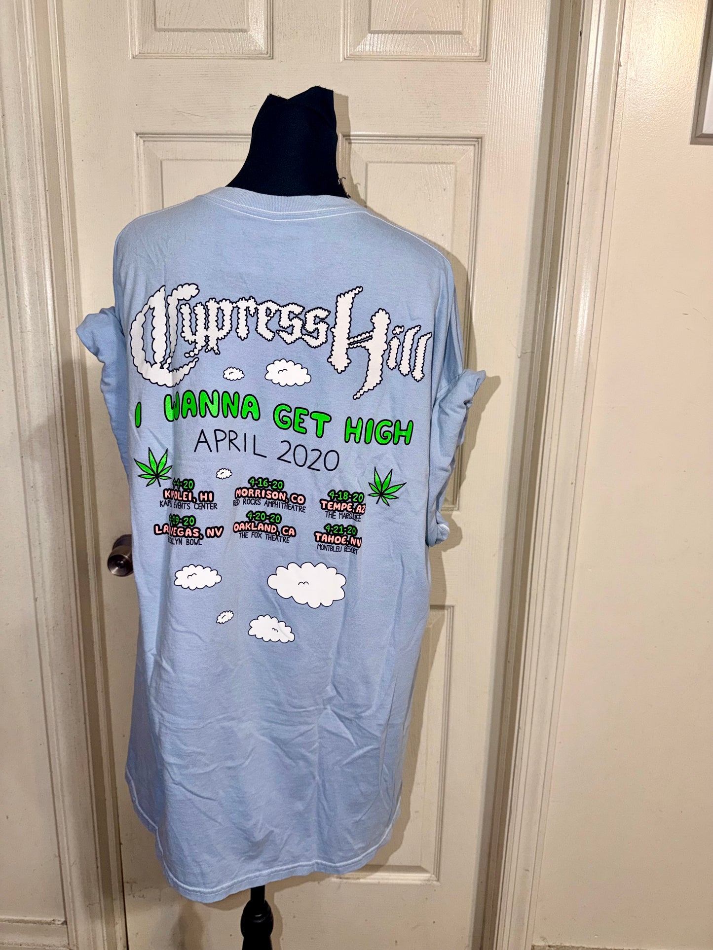 Cypress Hill Double Sided Oversized Distressed Tee