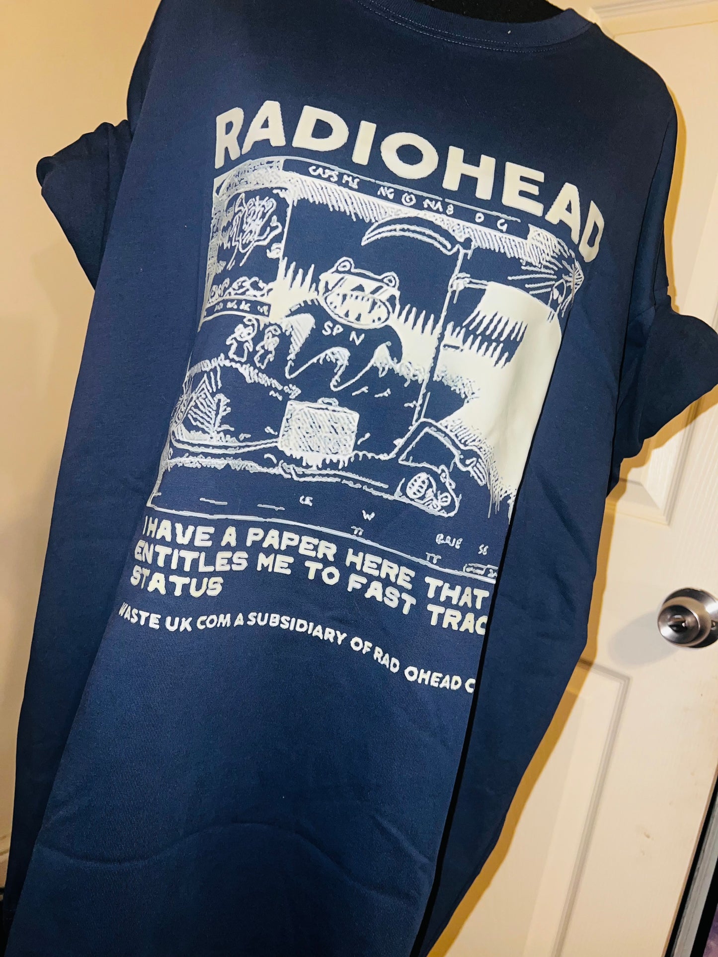 Radiohead Oversized Distressed Tee