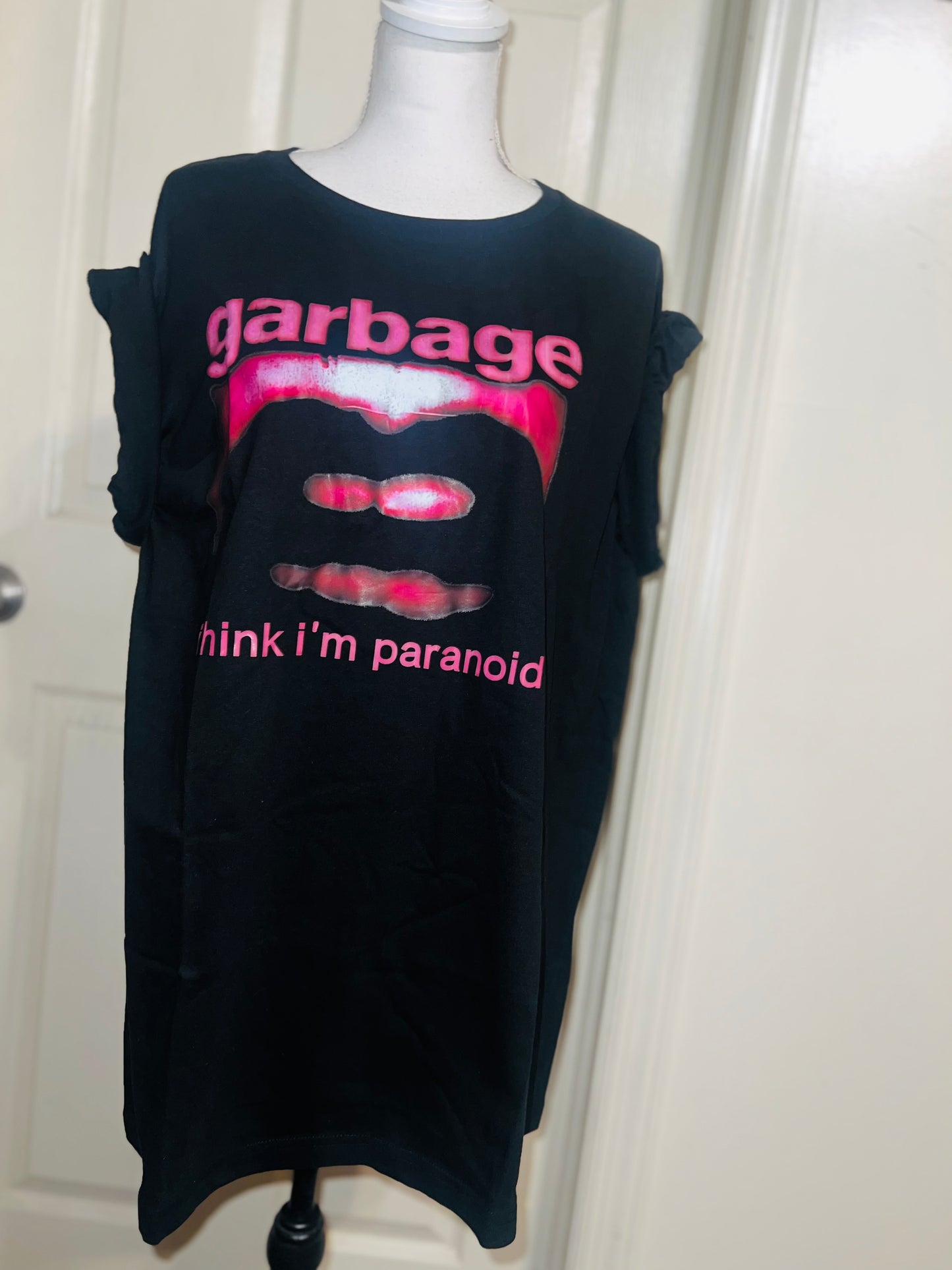 Garbage Oversized Distressed Tee