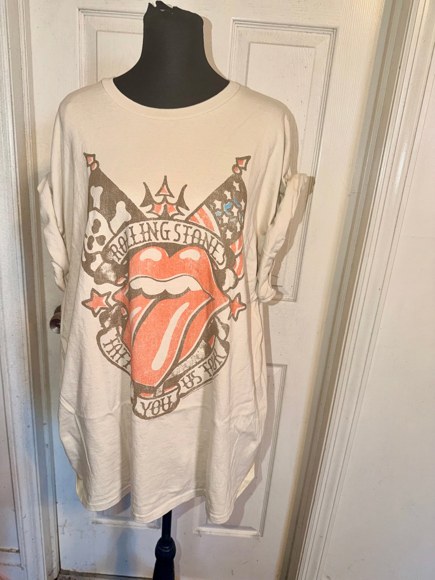 The Rolling Stones Oversized Distressed Tee