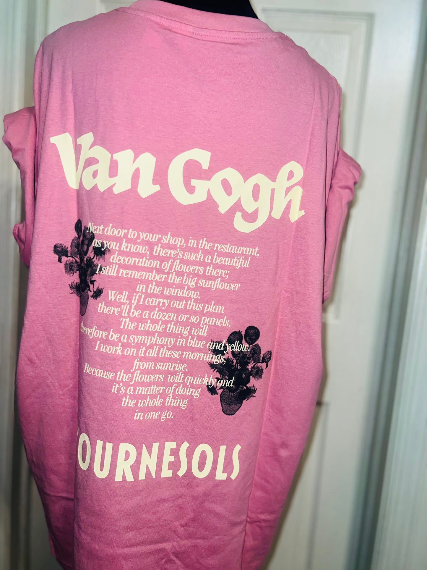 Vincent Van Gogh Double Sided Oversized Distressed Tee
