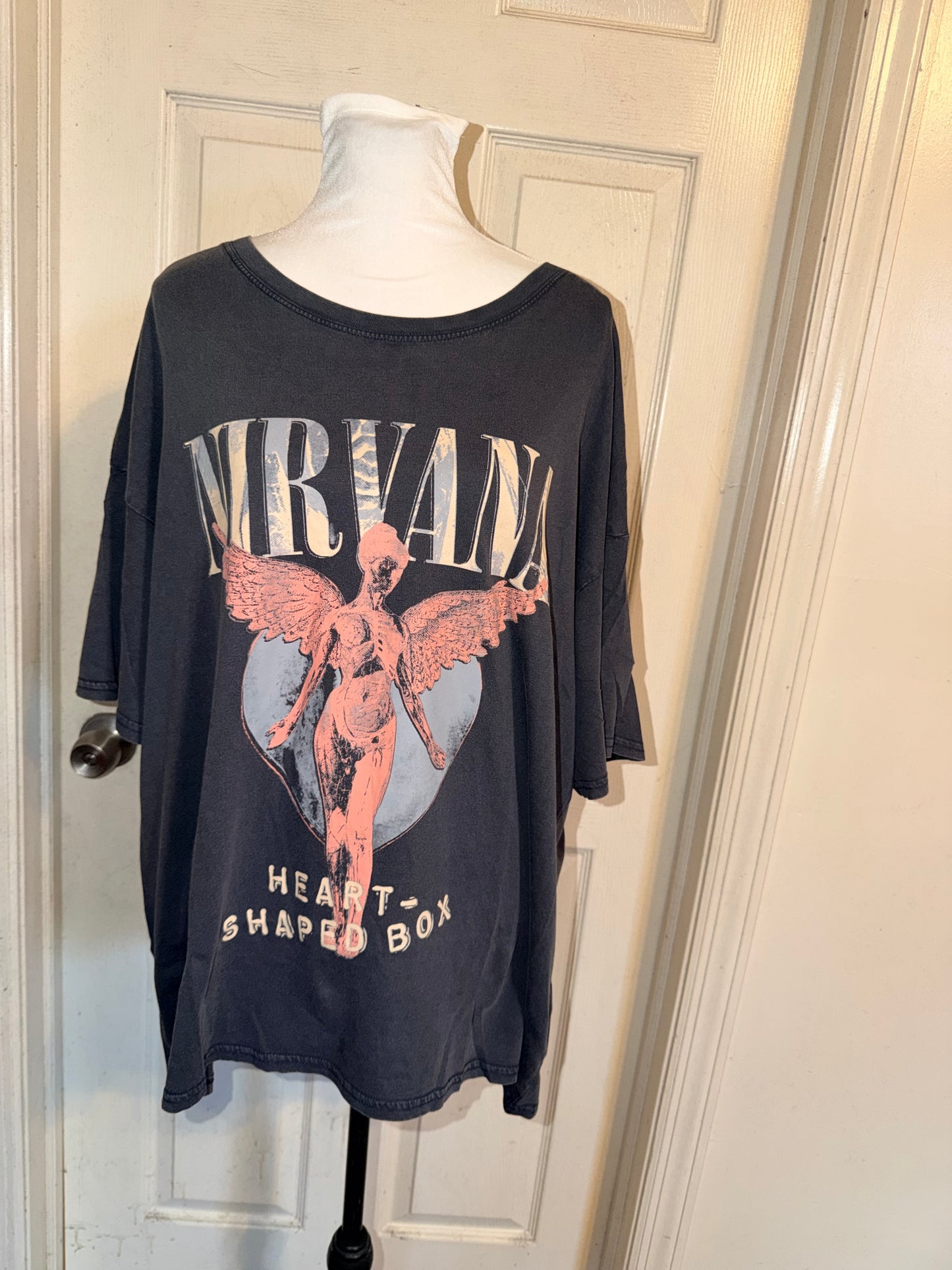 Nirvana Oversized Distressed Tee
