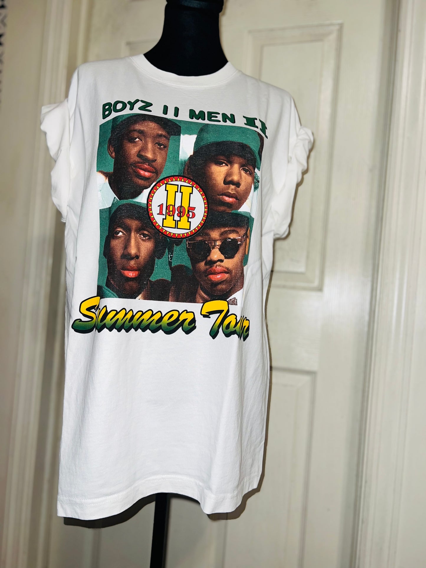 Boyz II Men Double Sided Oversized Distressed Tee