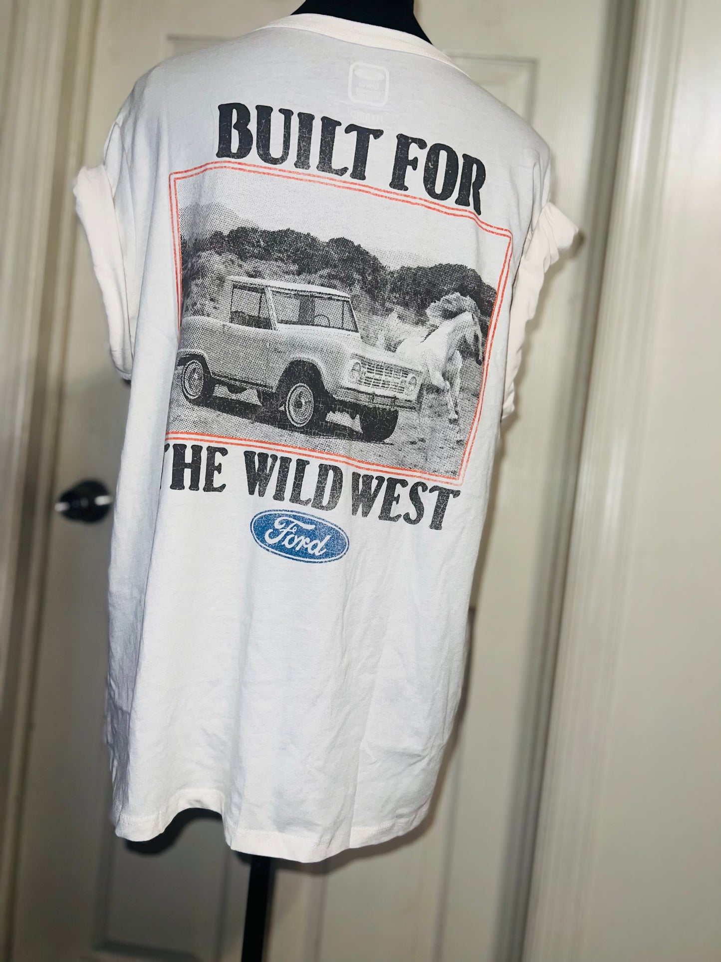 Ford Bronco Wild West Double Sided Distressed Tee