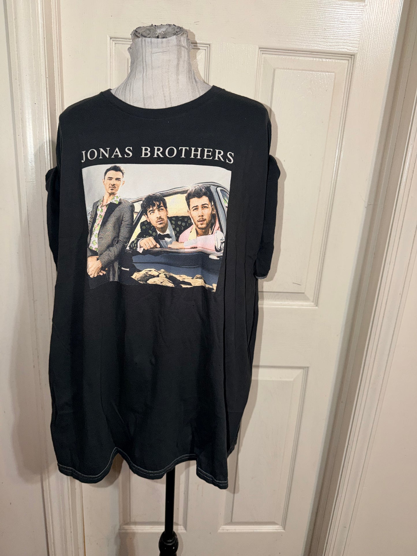 The Jonas Brothers Oversized Distressed Tee