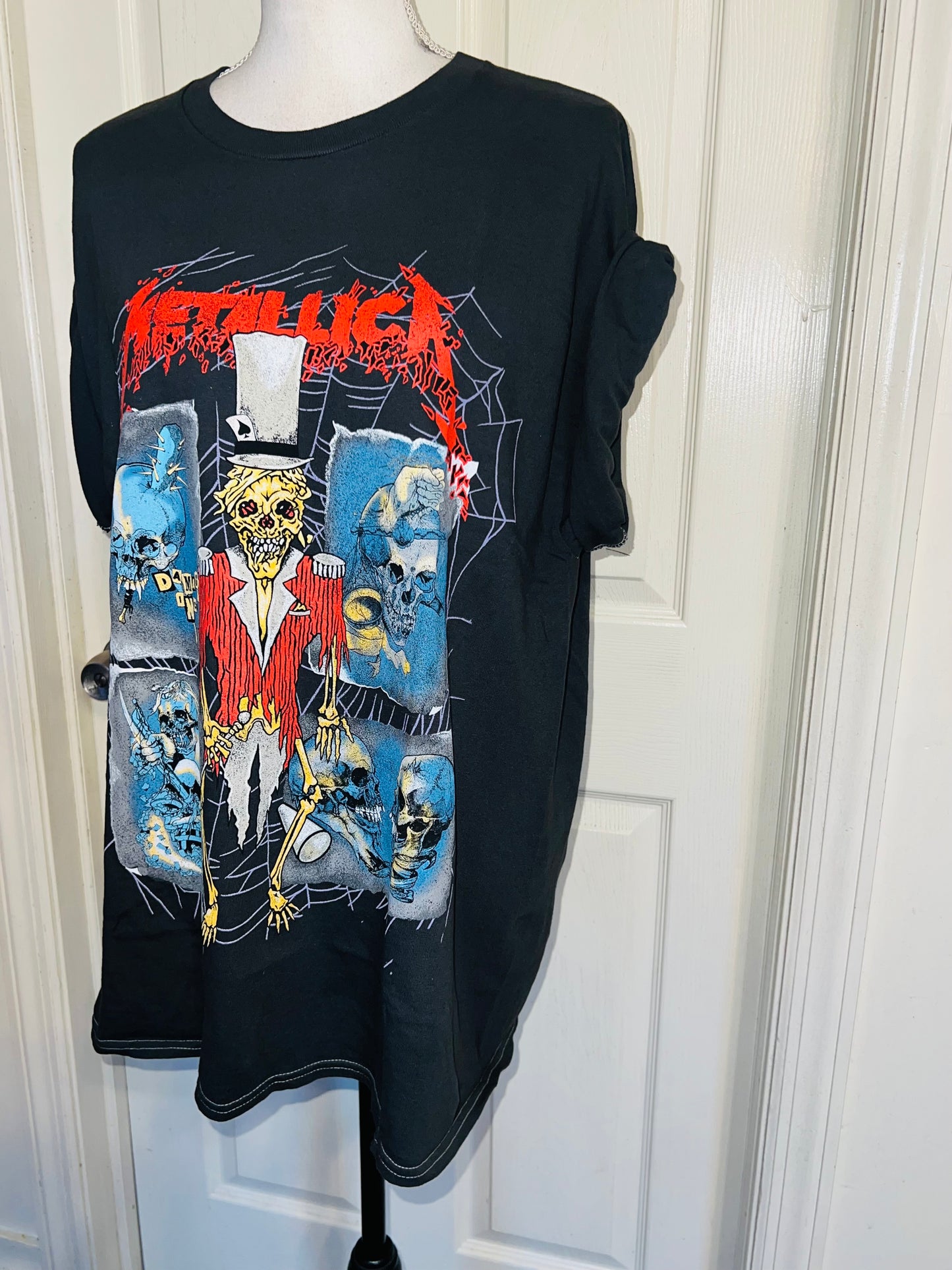 Metallica Double Sided Oversized Distressed Tee