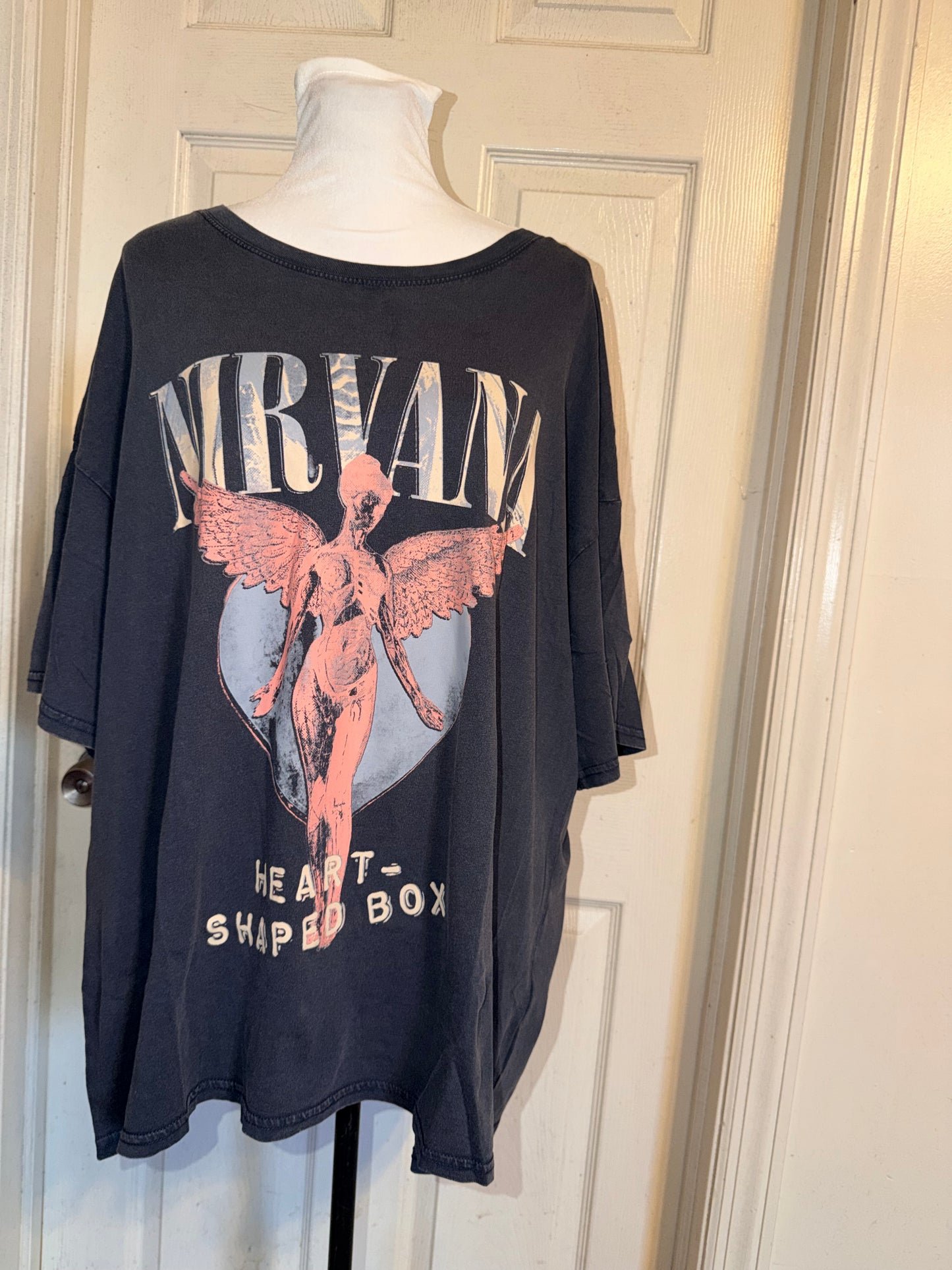 Nirvana Oversized Distressed Tee