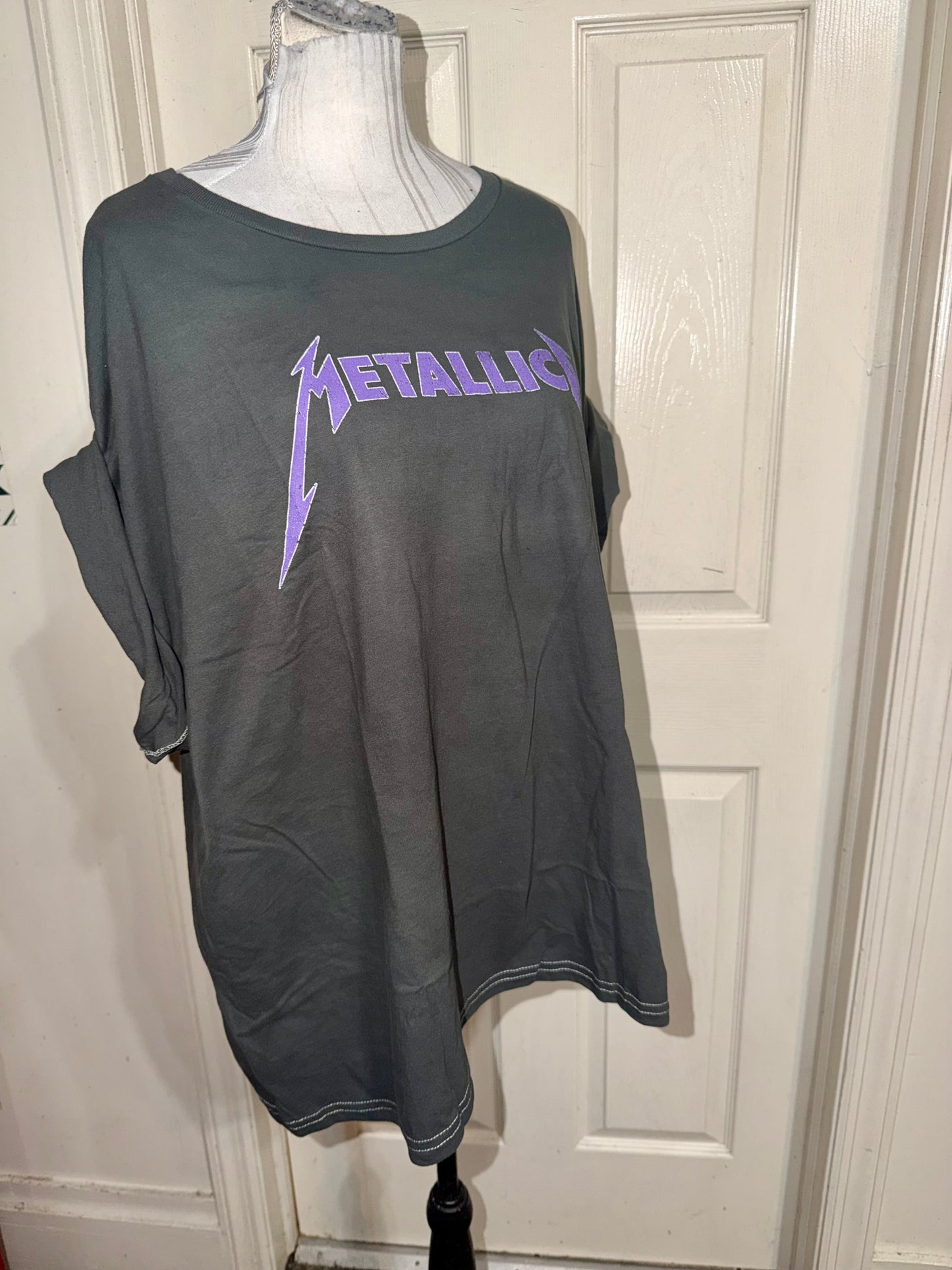 Metallica Double Sided Oversized Distressed Tee