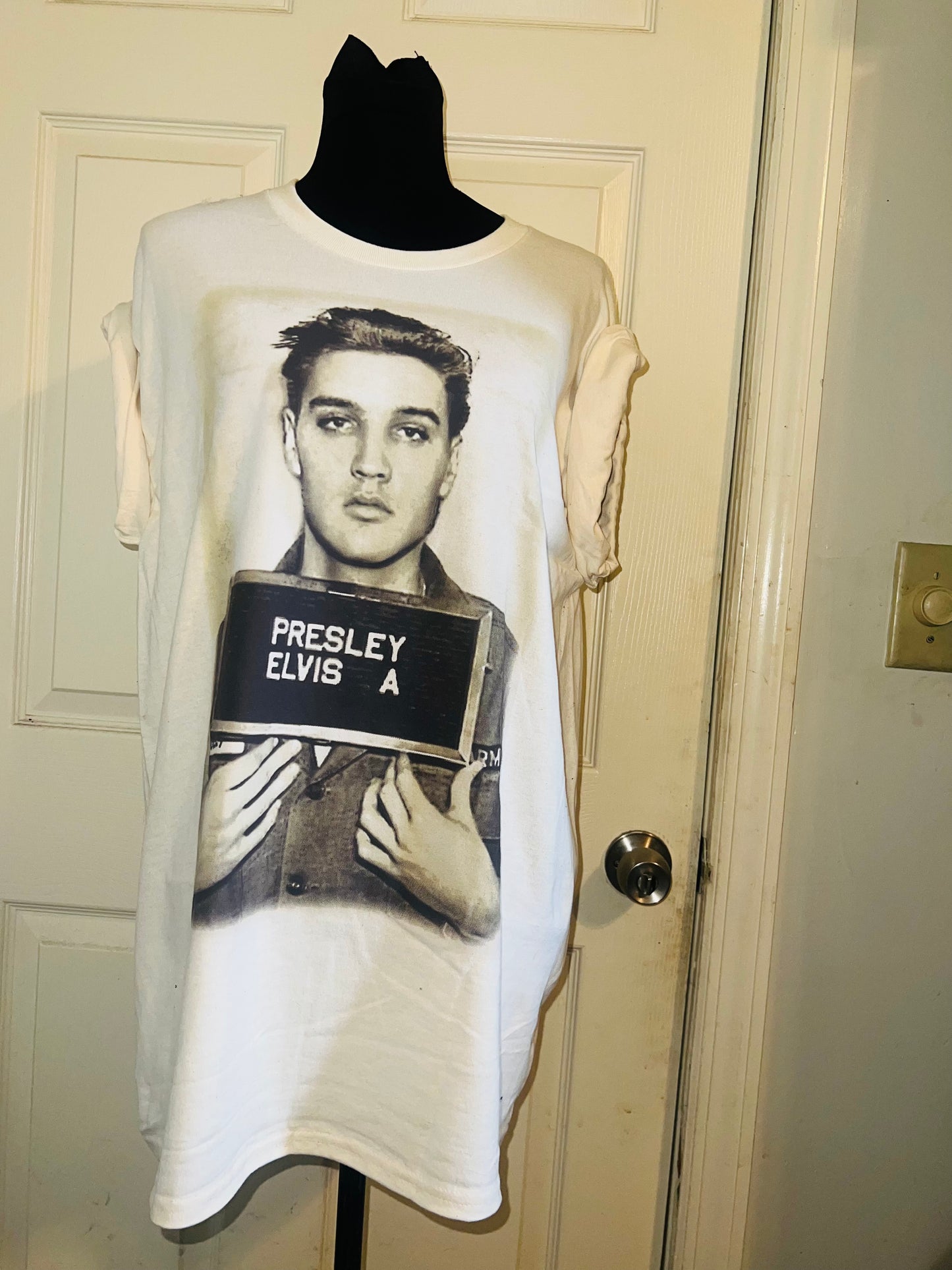 Elvis Oversized Distressed Tee