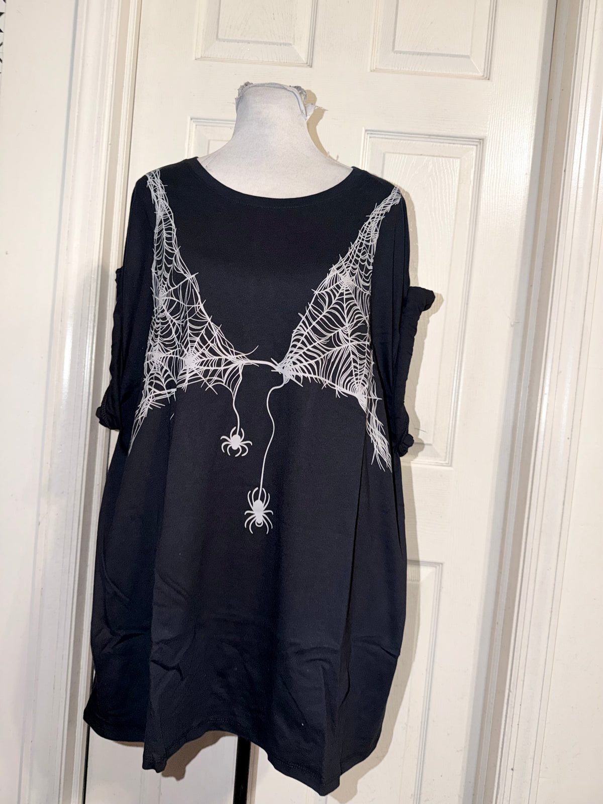 Halloween Spiderweb Oversized Tee