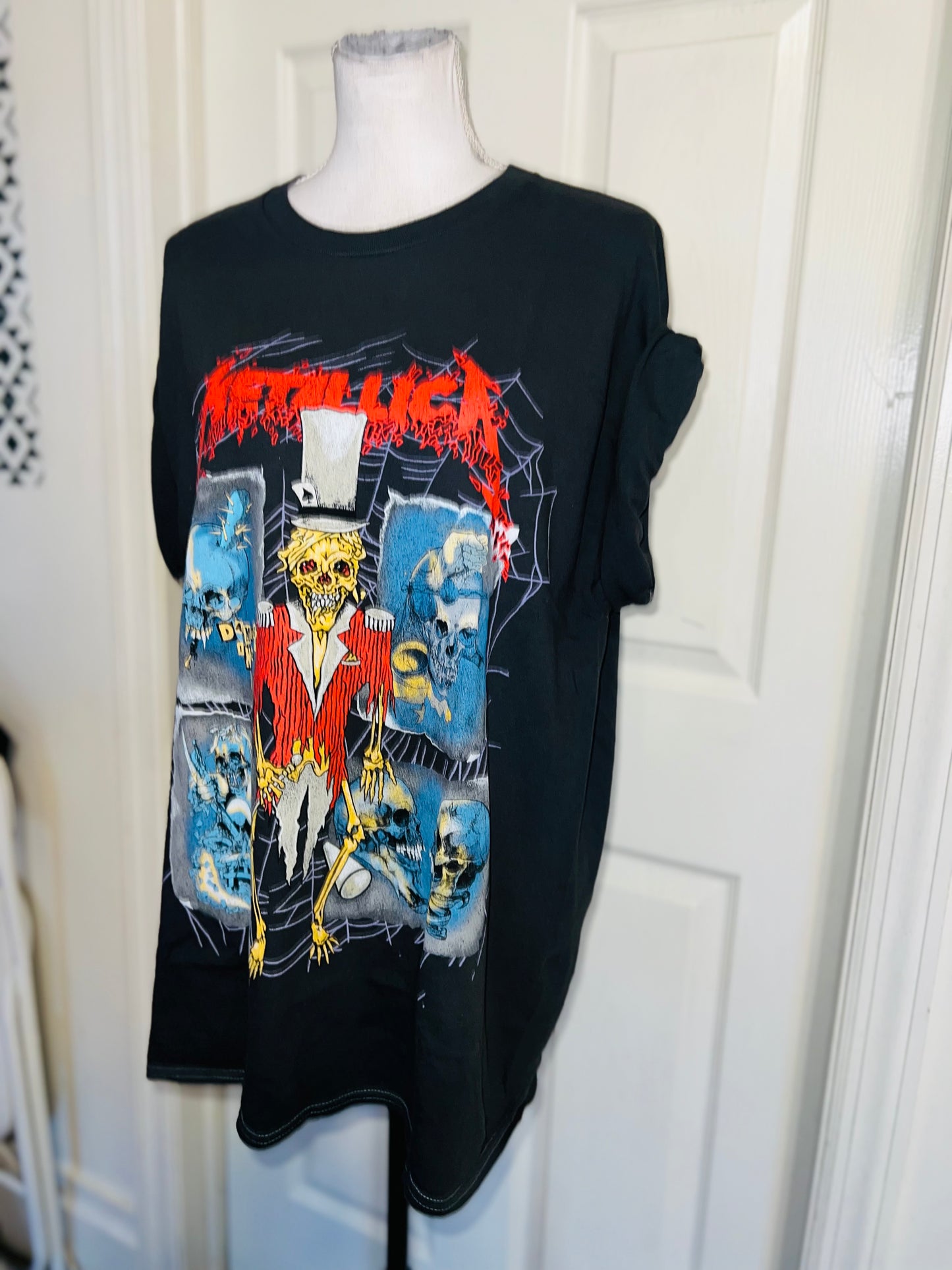 Metallica Double Sided Oversized Distressed Tee